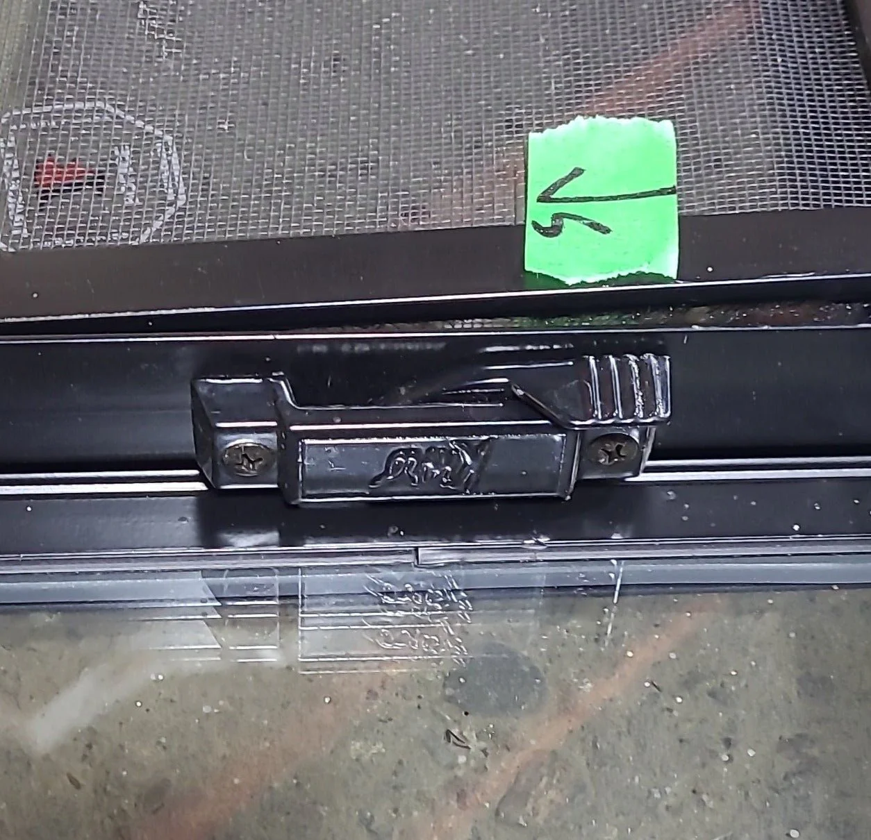 Used Black Radius Emergency Opening Window : 47 1/2" W x 35 1/4" H x 1 3/4" D - Image 9