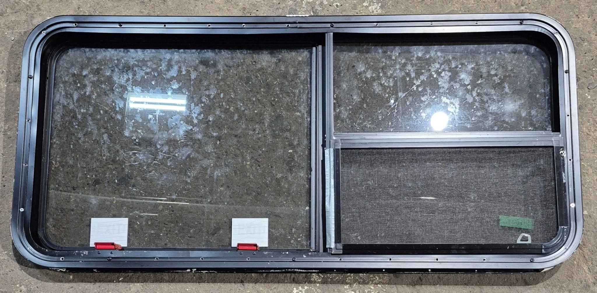 Used Black Radius Emergency Opening Window : 47 1/4" W x 21 1/4" H x 1 3/4" D - Image 5