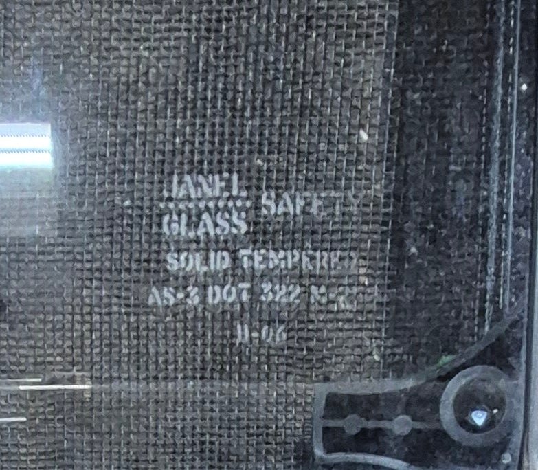 Used Black Radius Emergency Opening Window : 47 1/4" W x 21 1/4" H x 1 3/4" D - Image 4