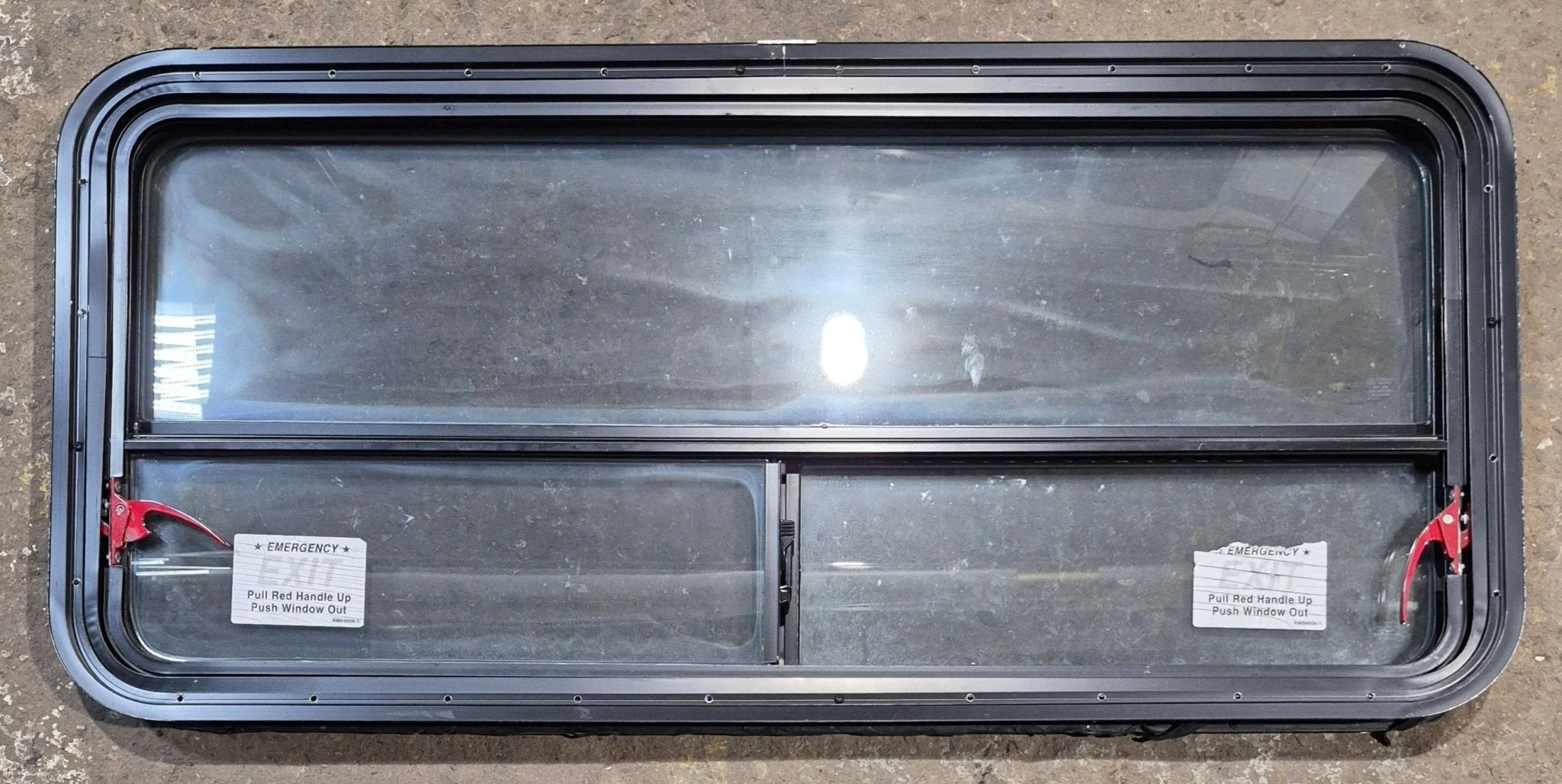 Used Black Radius Emergency Opening Window : 47 1/4" W x 21 1/4" H x 1 3/4" D - Image 5
