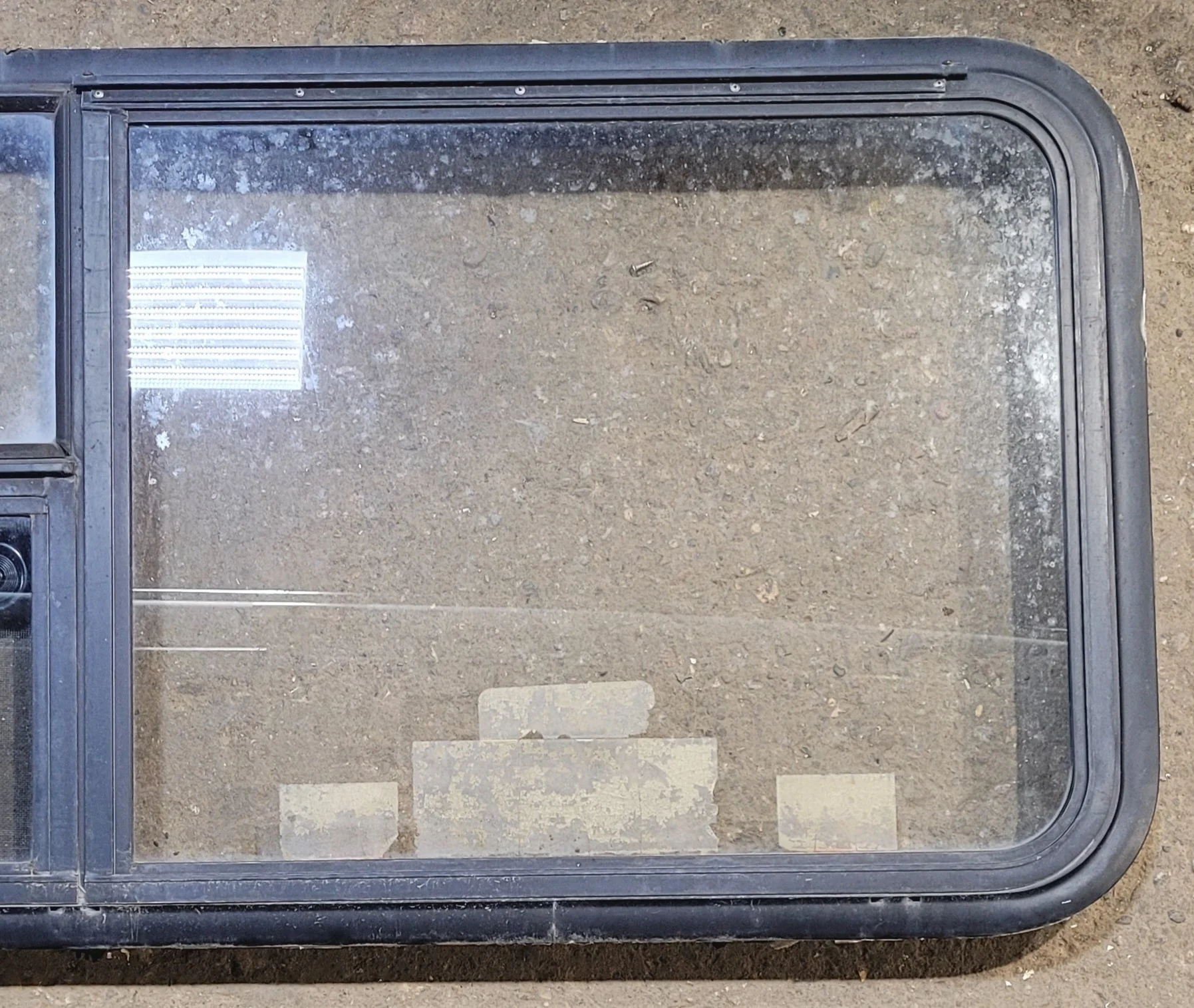 Used Black Radius Emergency Opening Window : 47 1/4" W x 21 1/4" H x 1 7/8" - Image 2