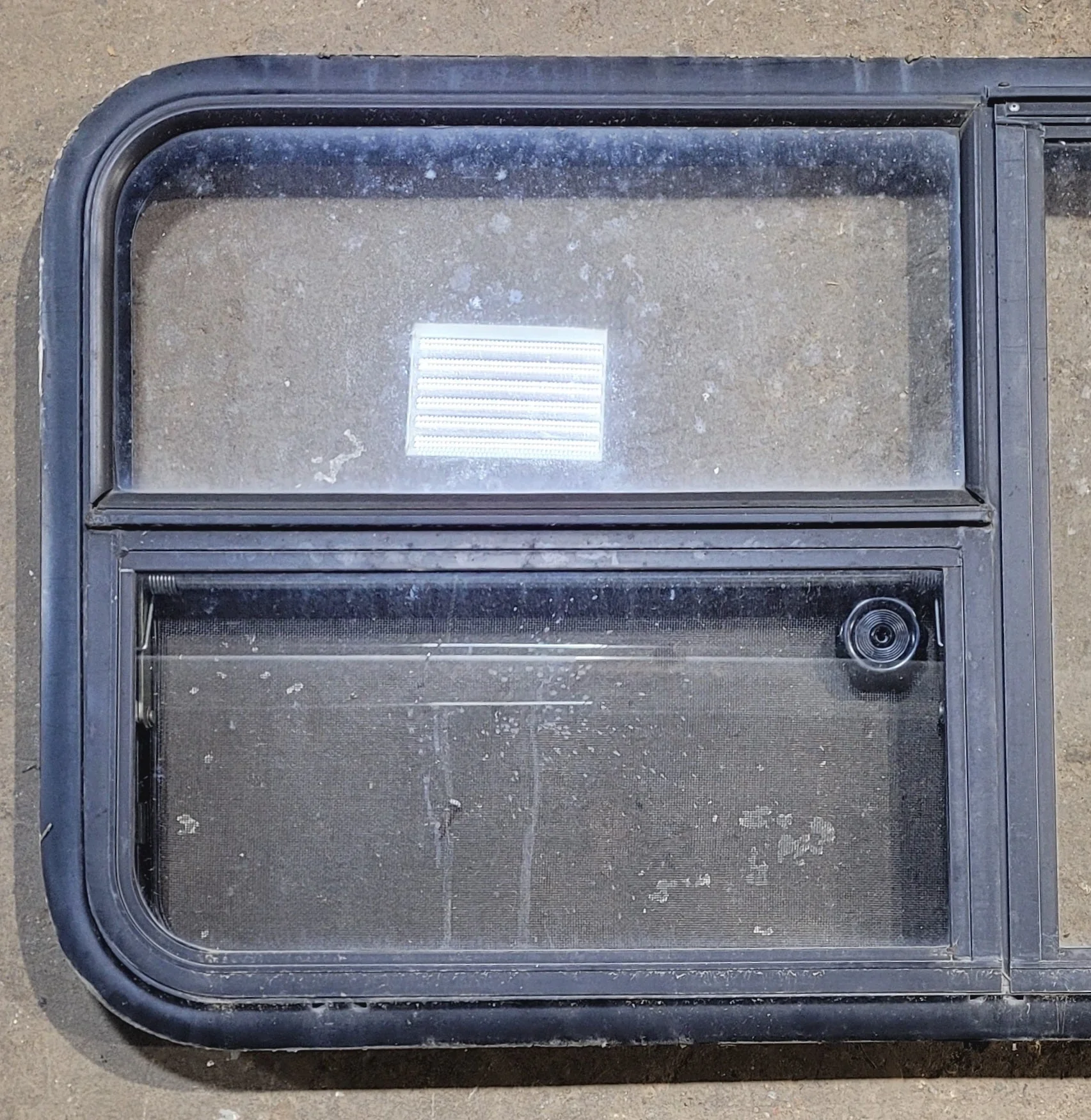 Used Black Radius Emergency Opening Window : 47 1/4" W x 21 1/4" H x 1 7/8" - Image 3