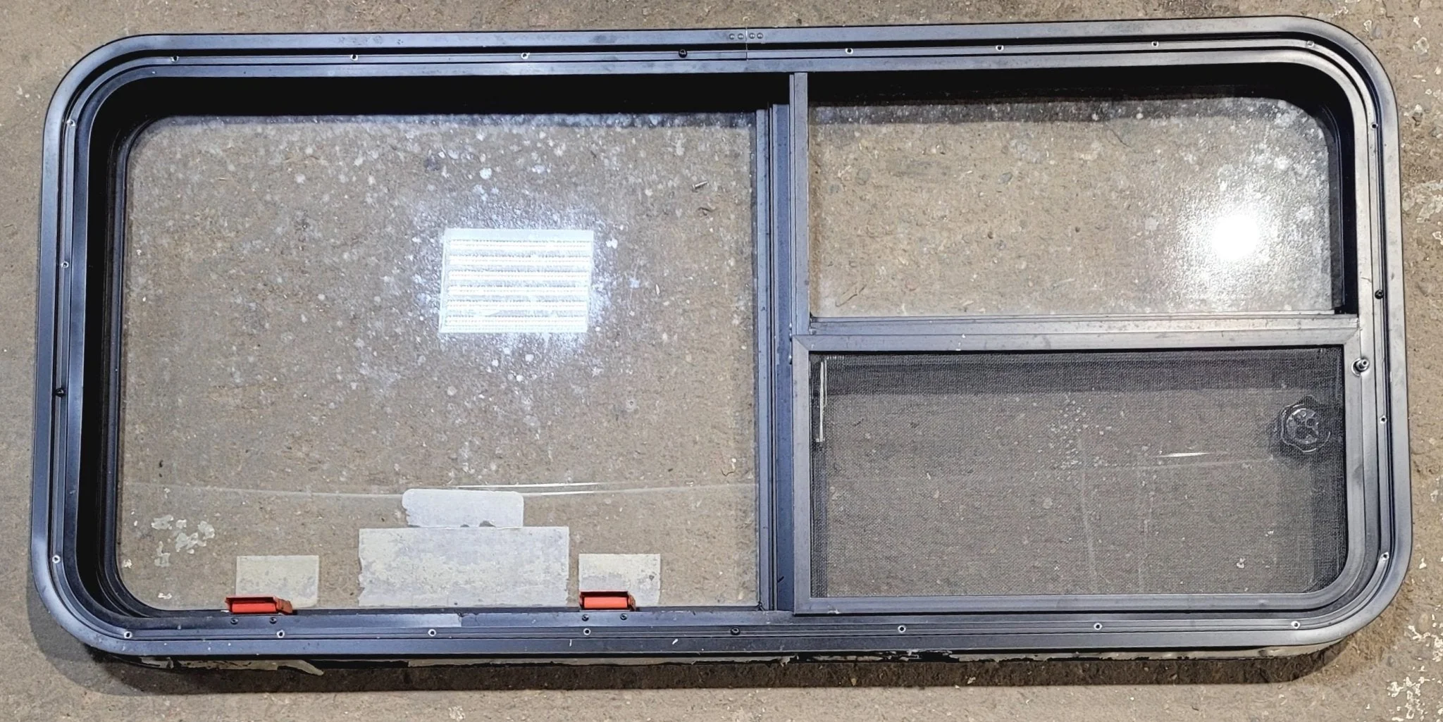 Used Black Radius Emergency Opening Window : 47 1/4" W x 21 1/4" H x 1 7/8" - Image 4