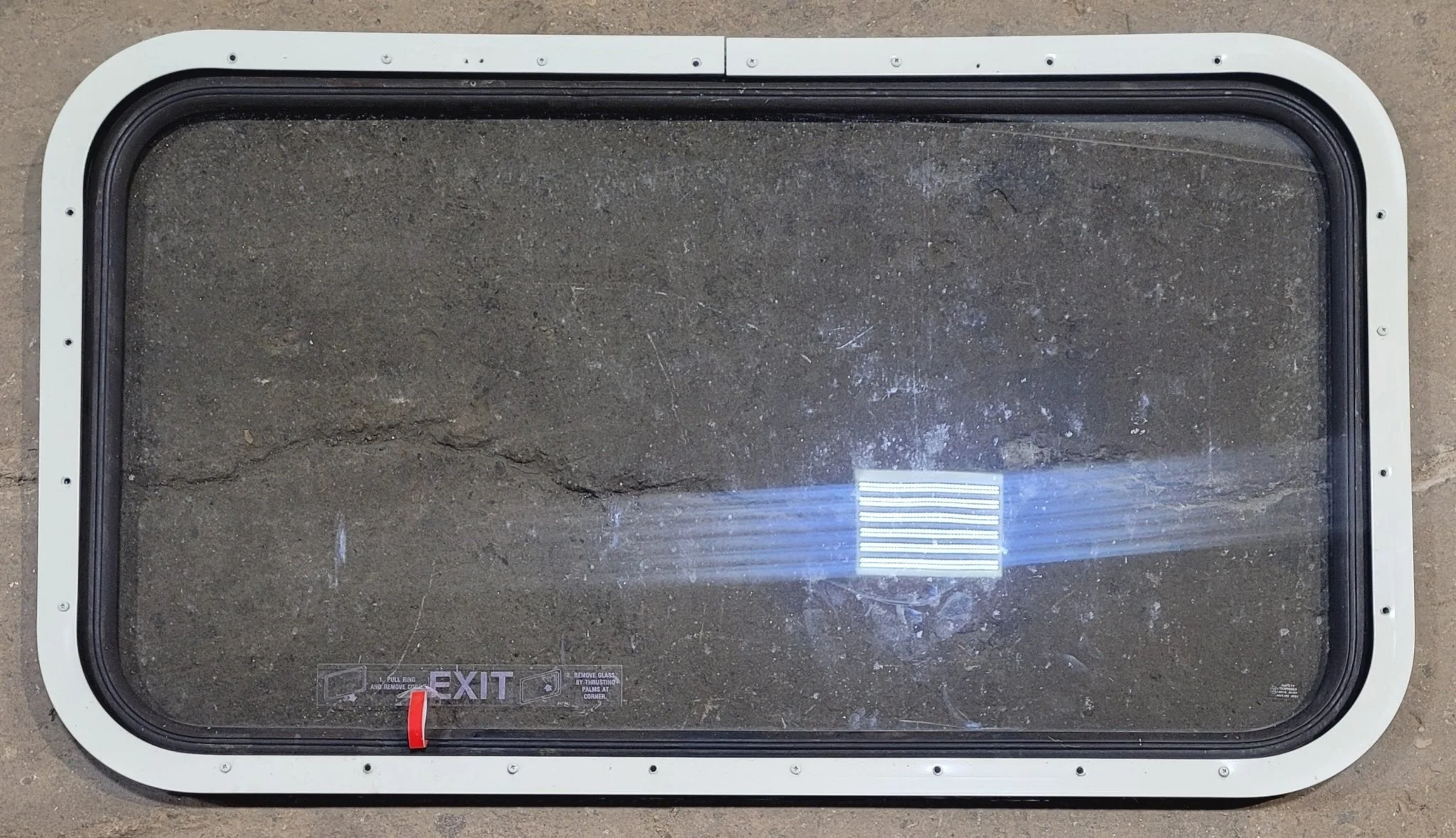 Used Black Radius Emergency Opening Window : 47 1/4" W x 25 1/2" H x 1" - Image 5