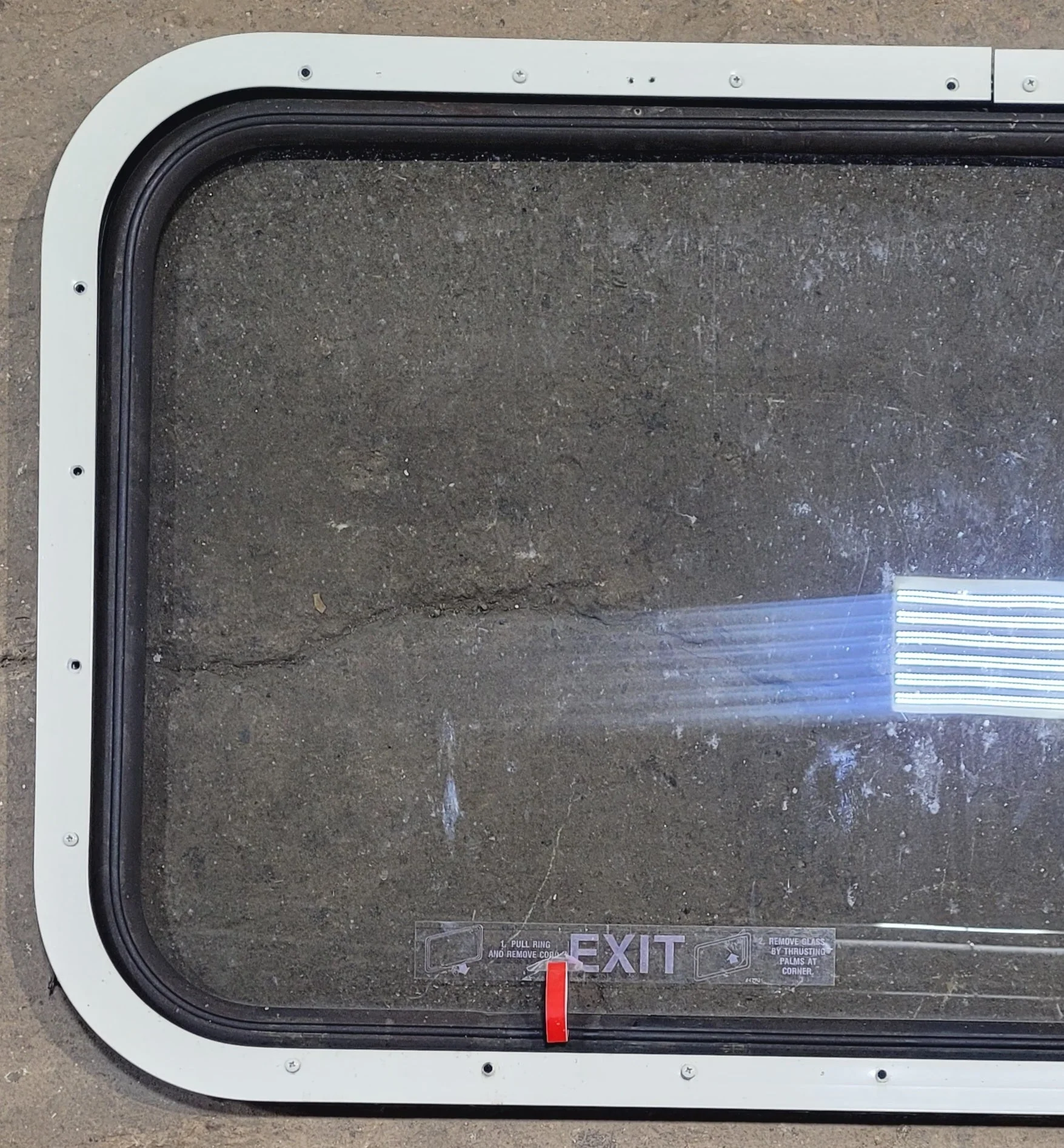 Used Black Radius Emergency Opening Window : 47 1/4" W x 25 1/2" H x 1" - Image 7