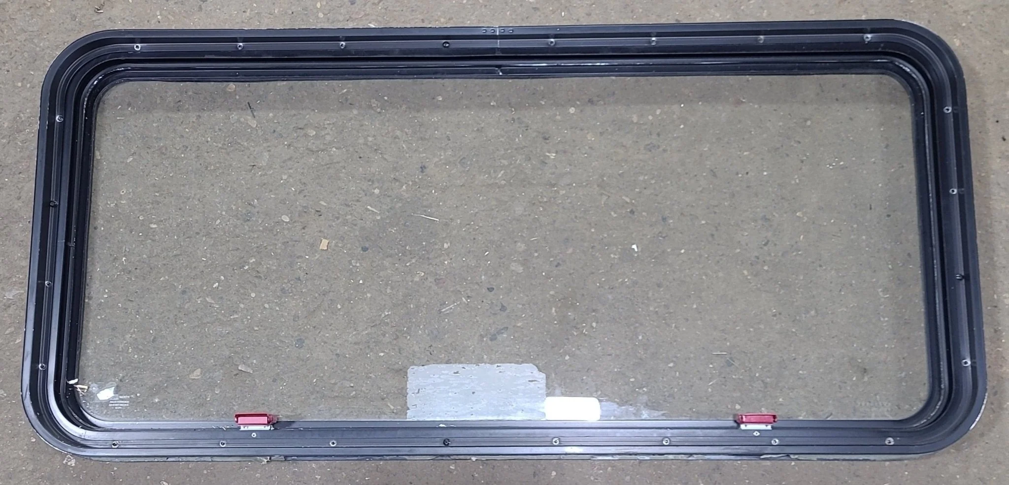 Used Black Radius Emergency Opening Window : 48 1/2" W x 21 3/4" H x 1 3/4" D - Image 4