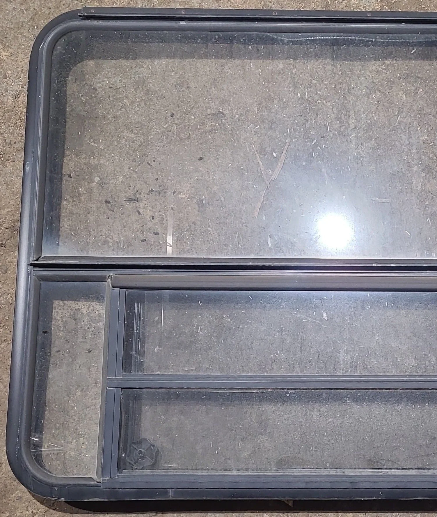 Used Black Radius Emergency Opening Window : 53 1/2" W x 34 3/4" H x 1 1/4" D - Image 2