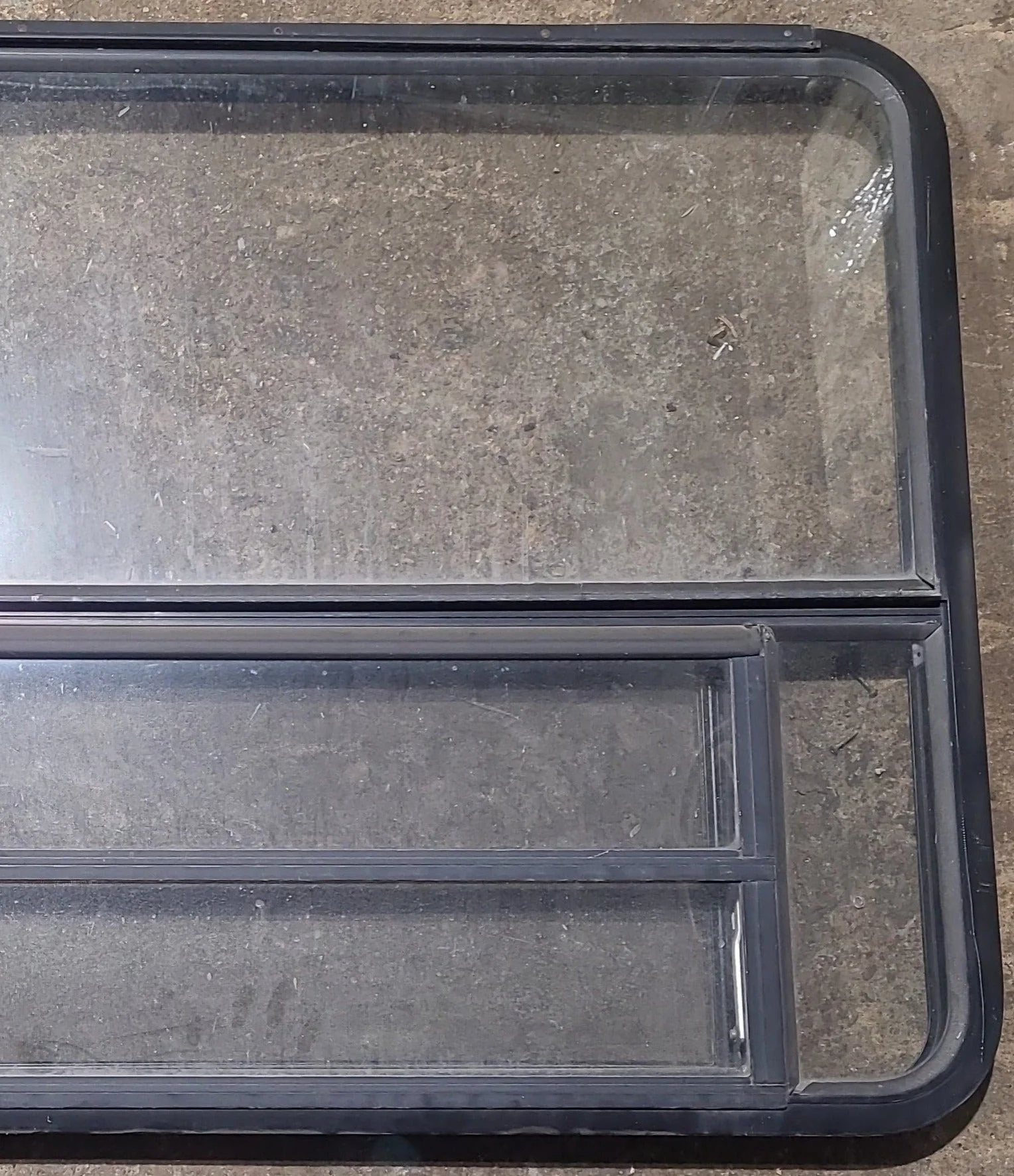 Used Black Radius Emergency Opening Window : 53 1/2" W x 34 3/4" H x 1 1/4" D - Image 3
