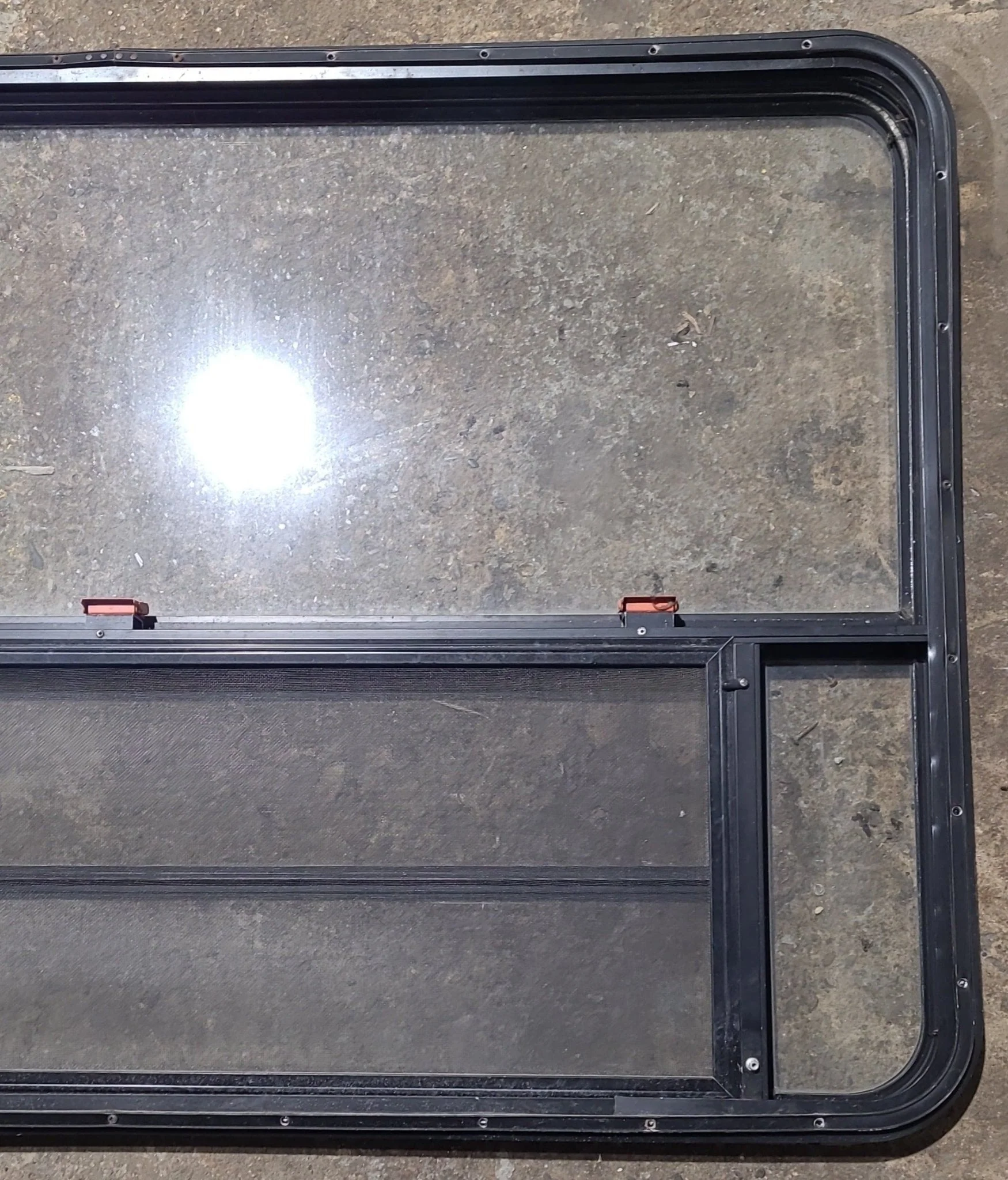 Used Black Radius Emergency Opening Window : 53 1/2" W x 34 3/4" H x 1 1/4" D - Image 5
