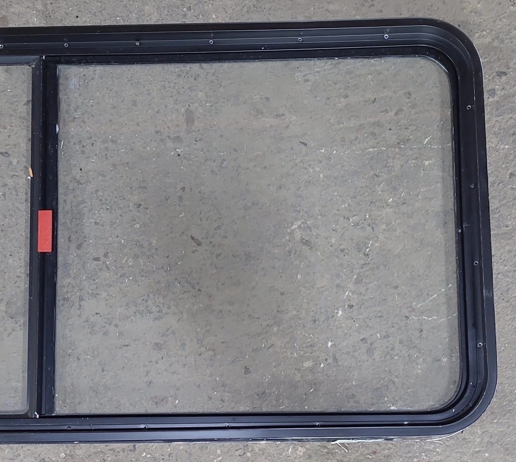 Used Black Radius Emergency Opening Window : 55 1/2" W x 25 1/2" H x 1 7/8" D - Image 6