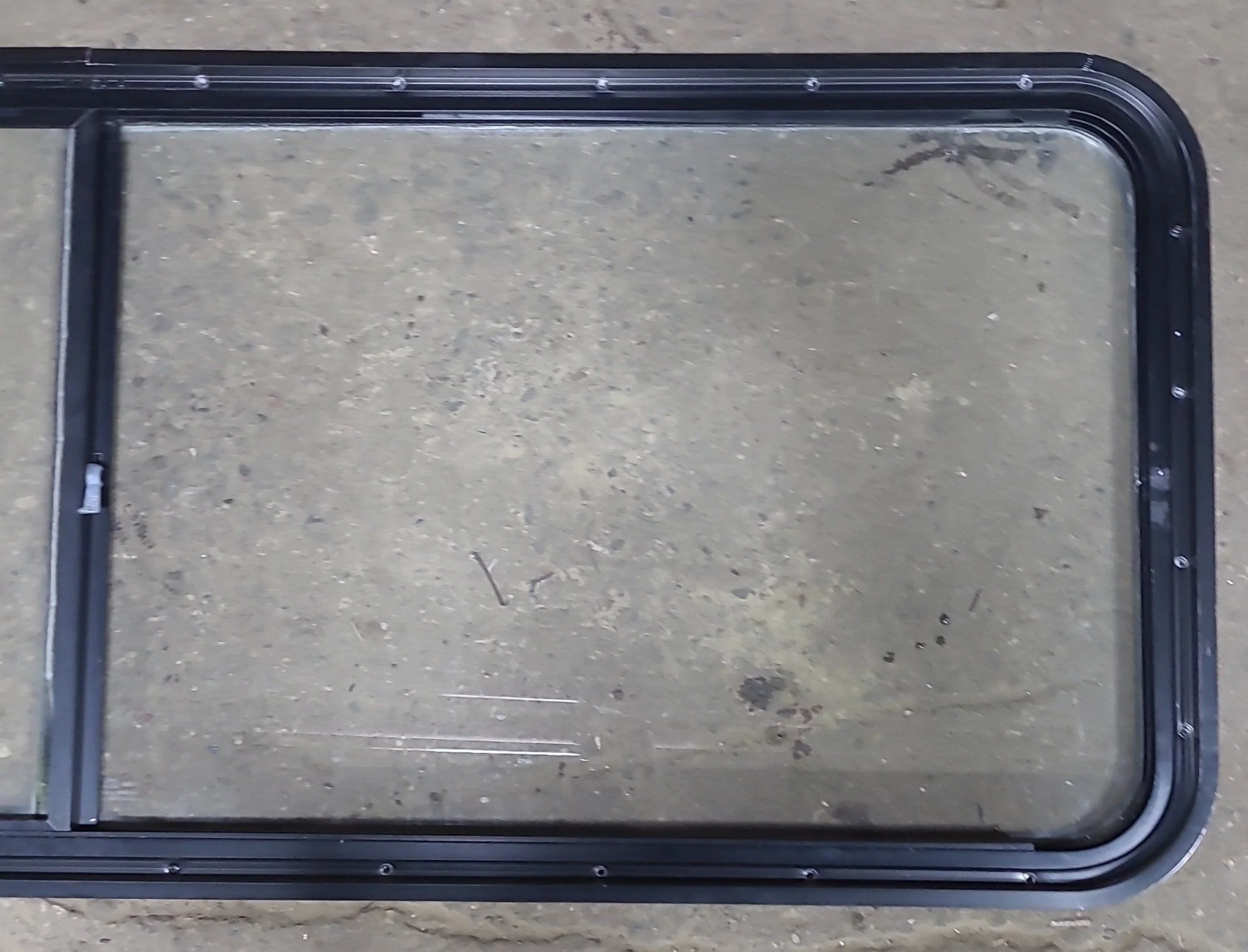 Used Black Radius Emergency Opening Window : 60 1/4" W x 21 3/4" H x 1 7/8" D - Image 7
