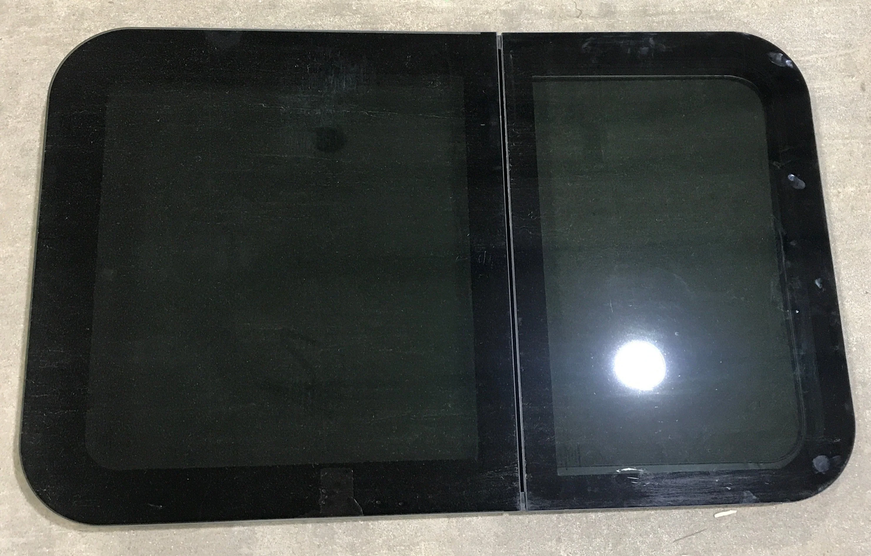 Used Black Radius Frameless Opening Window : 39 1/4 X 23 1/2 X 1 1/2" D - Image 2