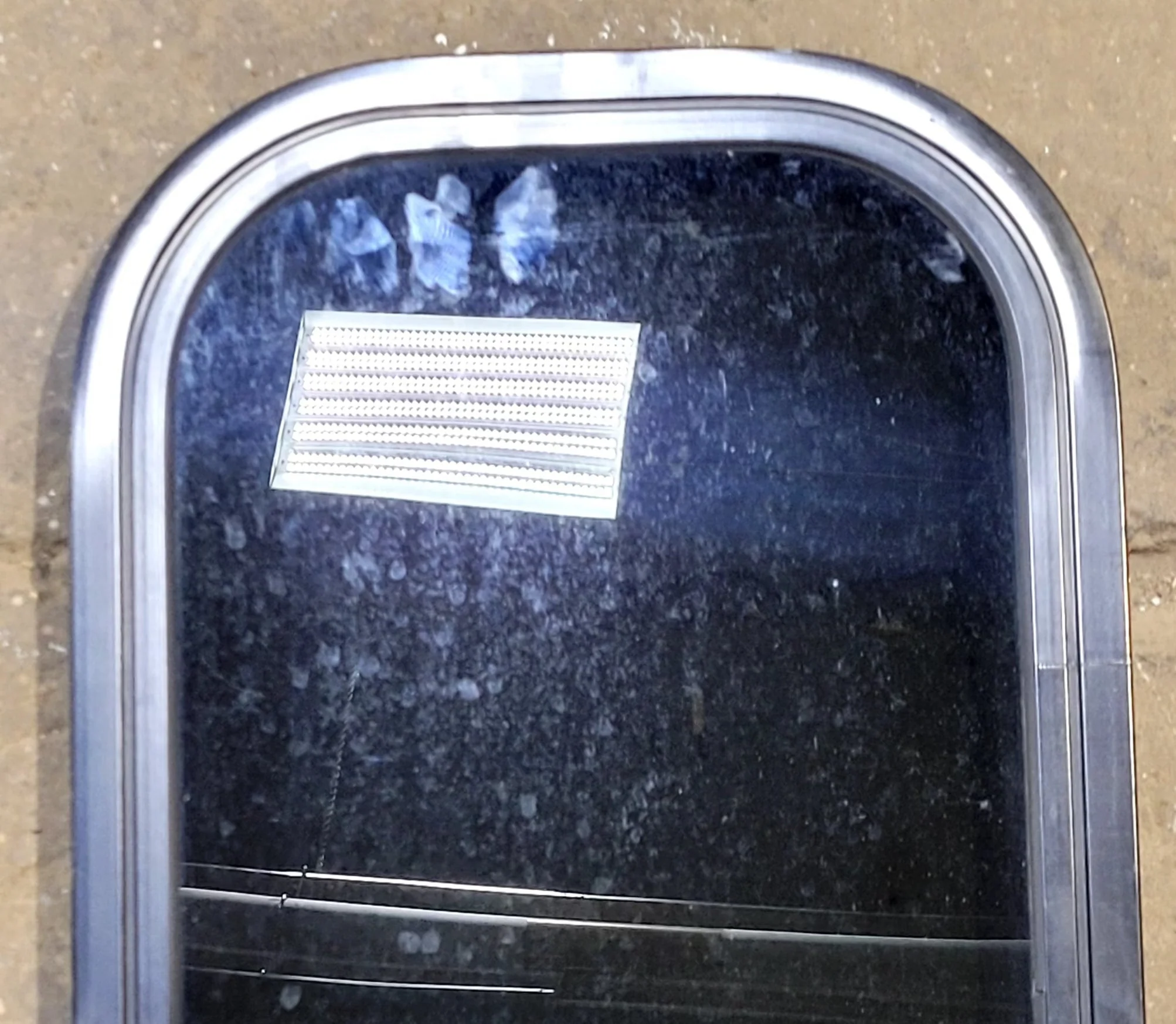 Used Black Radius Non Opening Window : 11 1/4" W x 18 1/4" H x 1" D - Image 3