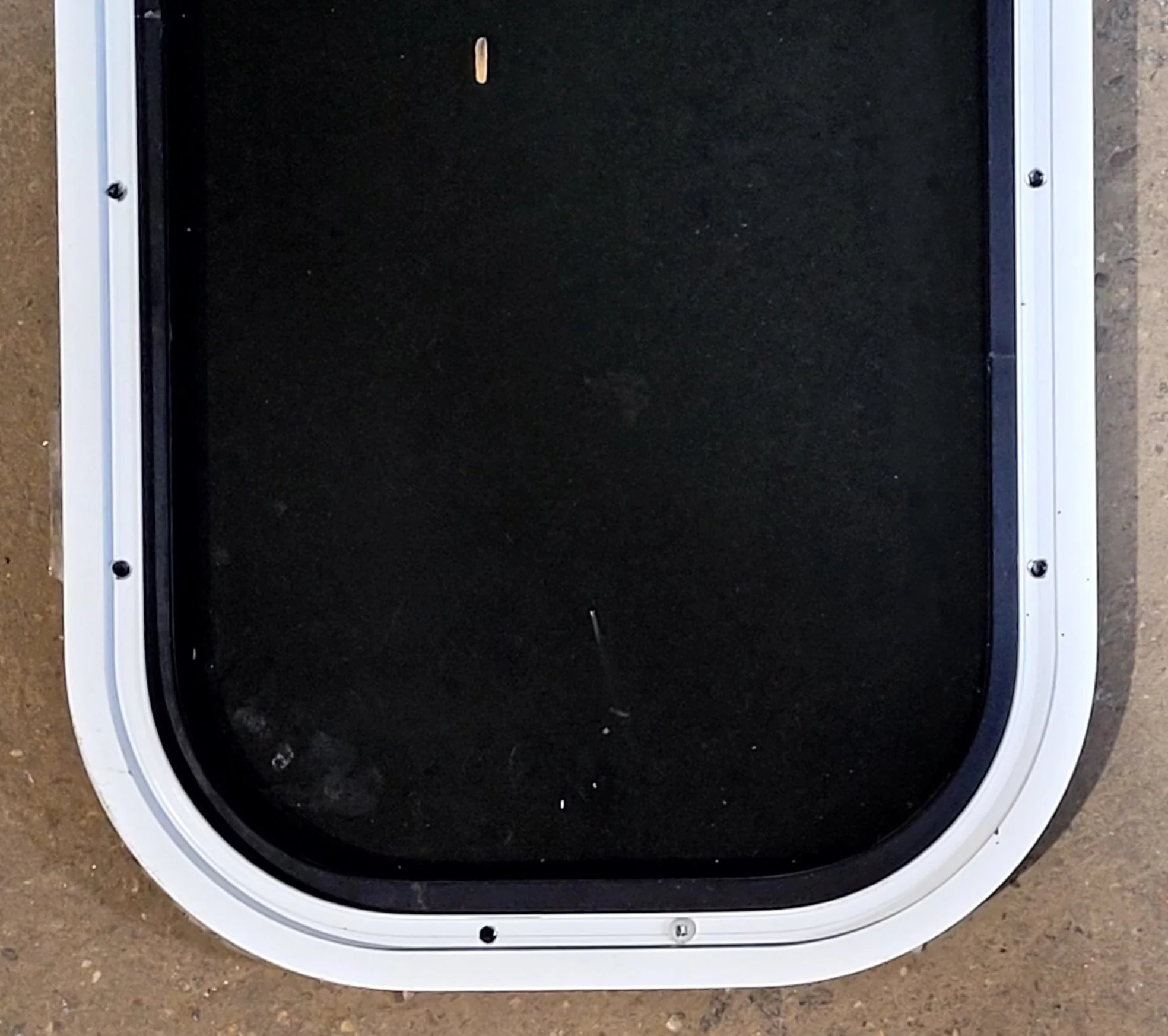 Used Black Radius Non Opening Window : 11 1/4" W x 18 1/4" H x 1" D - Image 6