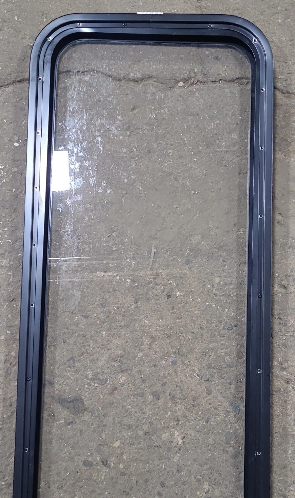 Used Black Radius Non Opening Window : 17 1/2" W x 47 1/2" H x 1 1/4" D - Image 6