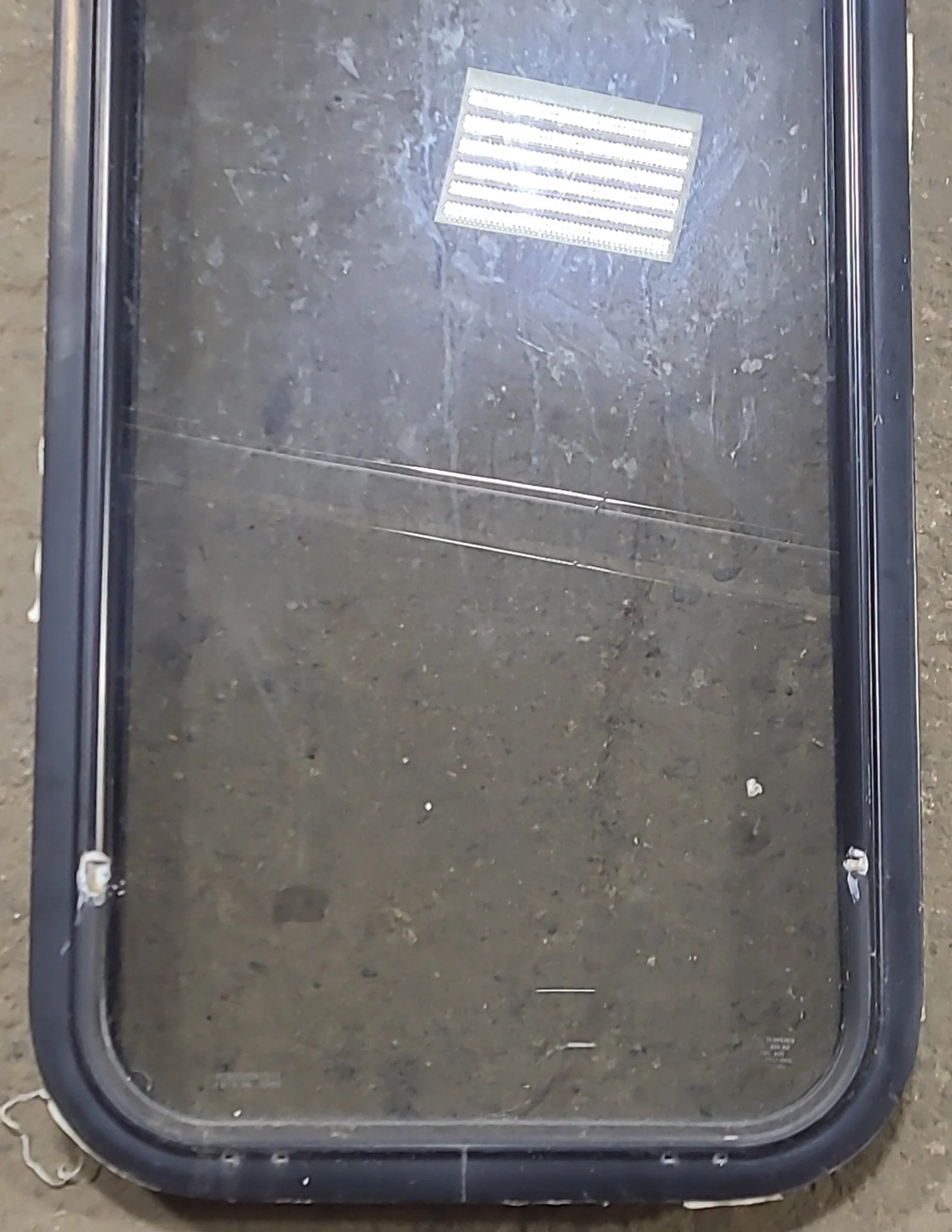 Used Black Radius Non Opening Window : 17 1/4" W x 47 1/2" H x 1 7/8" D - Image 2