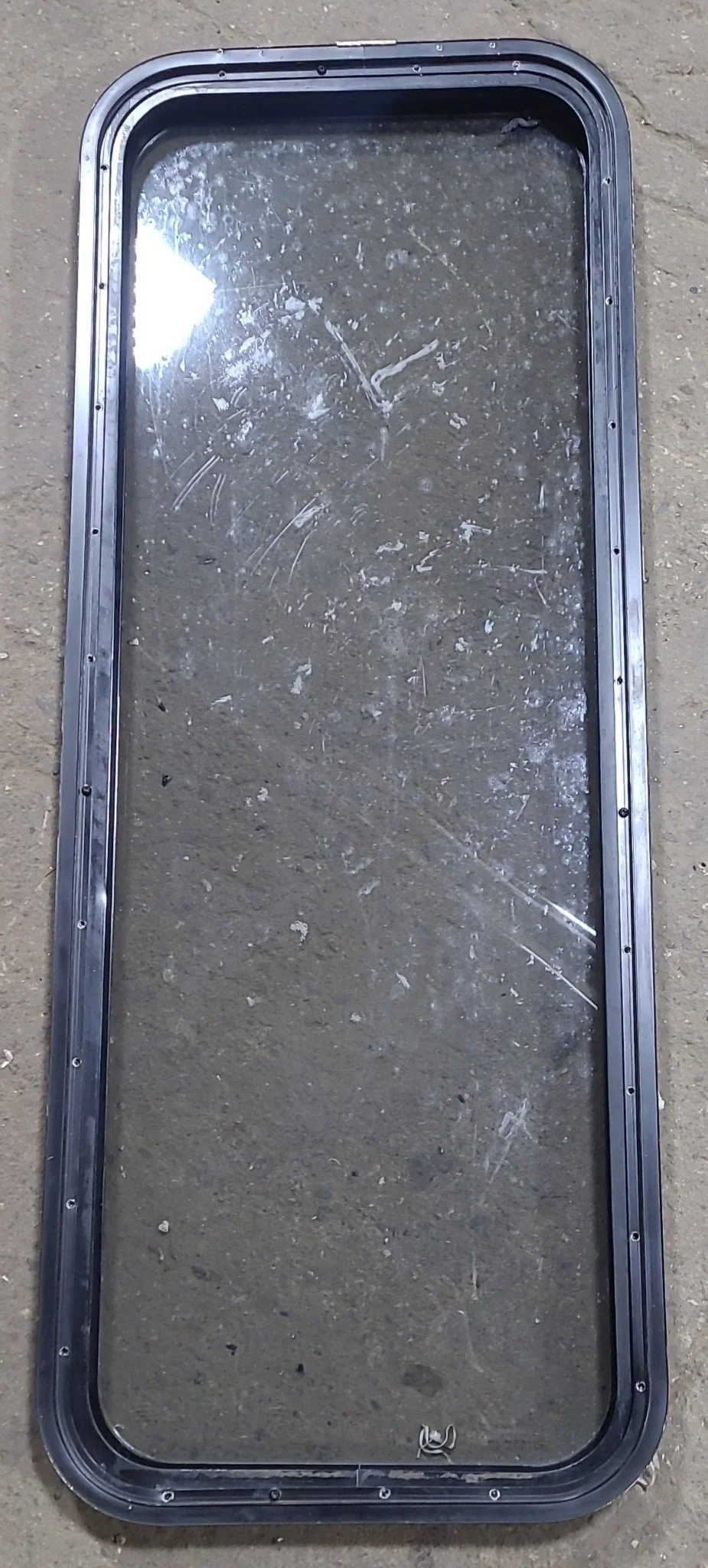 Used Black Radius Non Opening Window : 17 1/4" W x 47 1/2" H x 1 7/8" D - Image 4