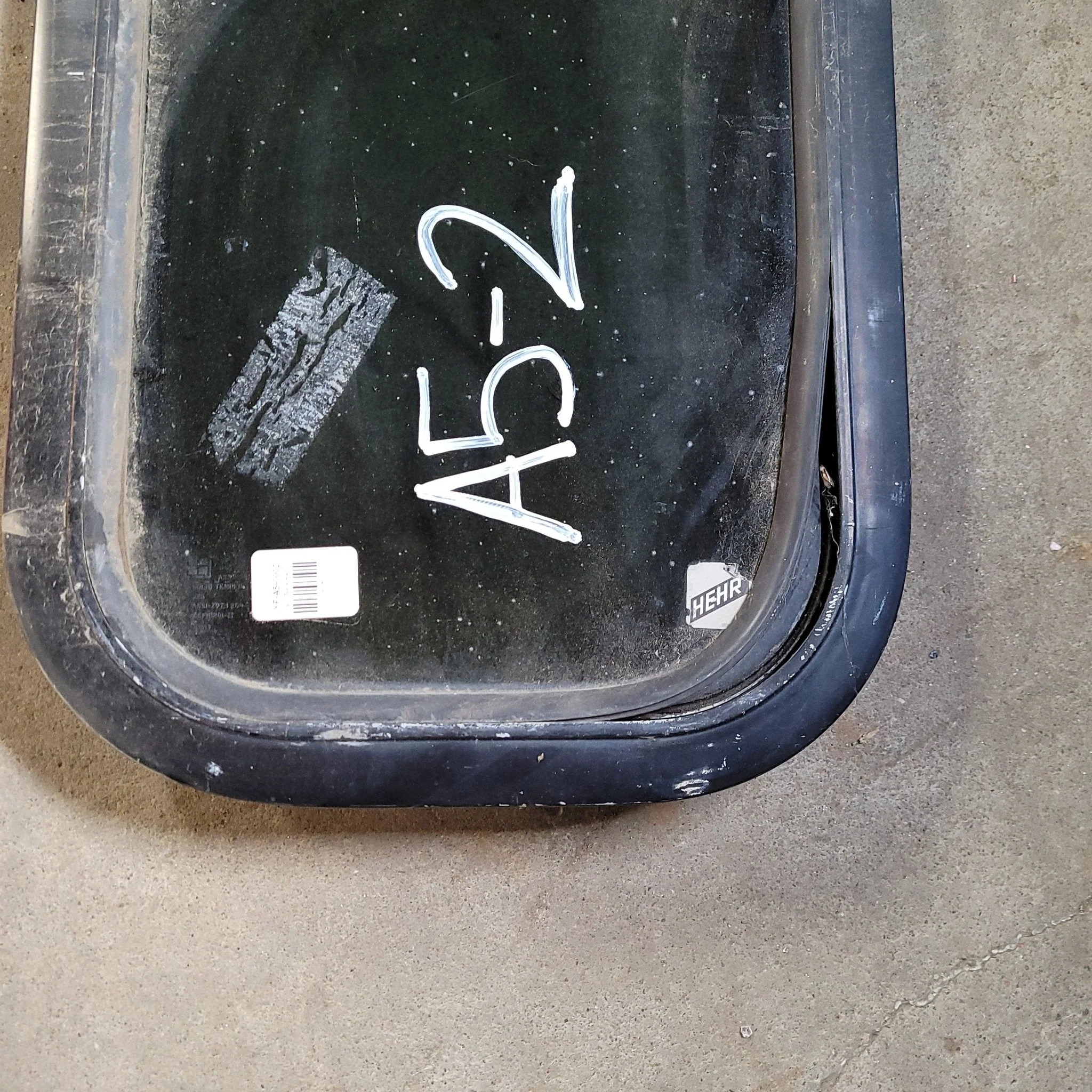 Used Black Radius Non-Opening Window : 17 3/4 X 47 3/4 X 2" D - Image 2
