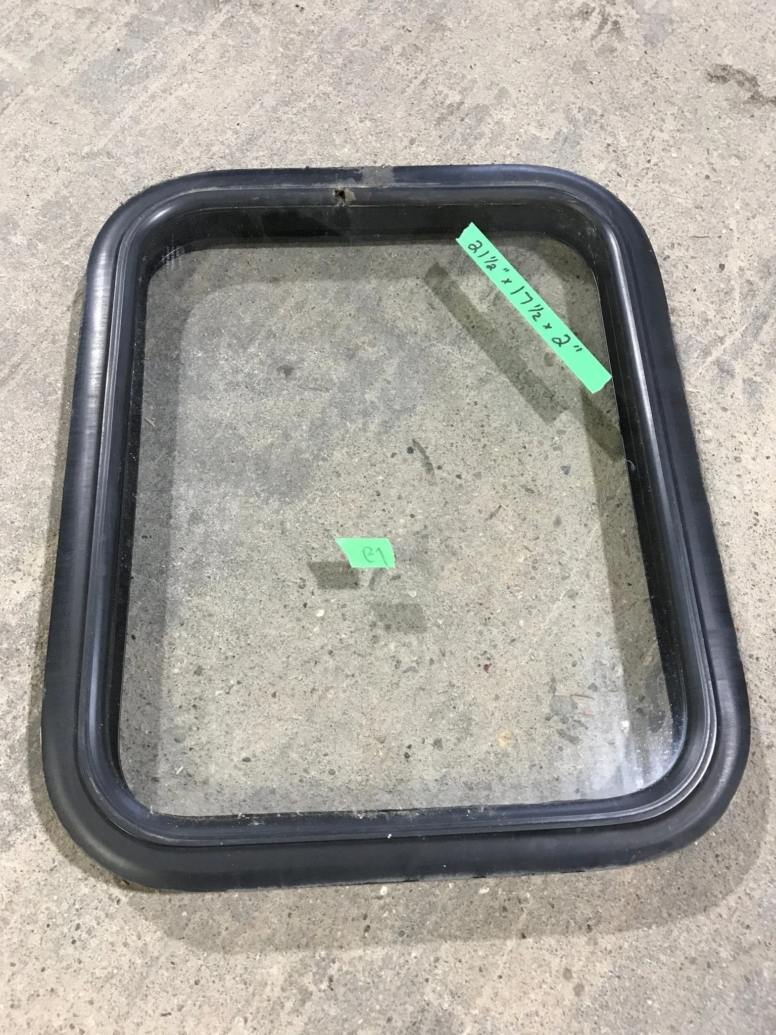 Used Black Radius Non Opening Window : 21 1/2" W X 17 1/2" H X 2" D - Image 3