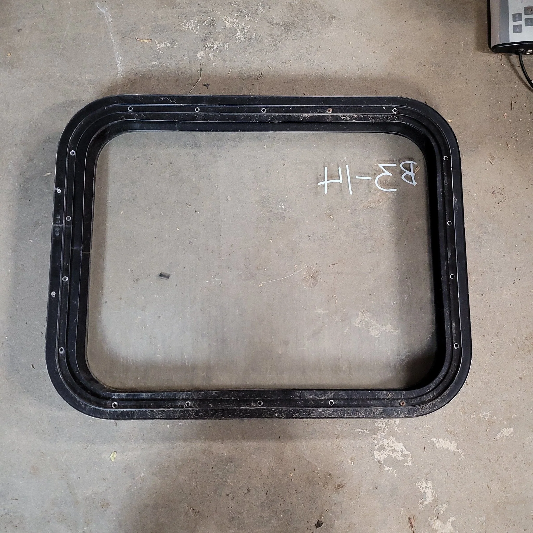 Used Black Radius Non-Opening Window : 22 X 18 7/8 X 2" D - Image 2