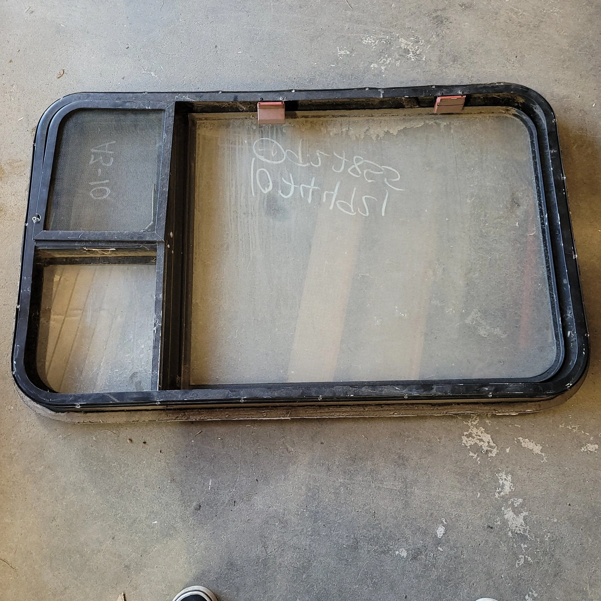 Used Black Radius Emergency Opening Window : 35 1/2" X 21 1/2" X 1 3/4" D - Image 2