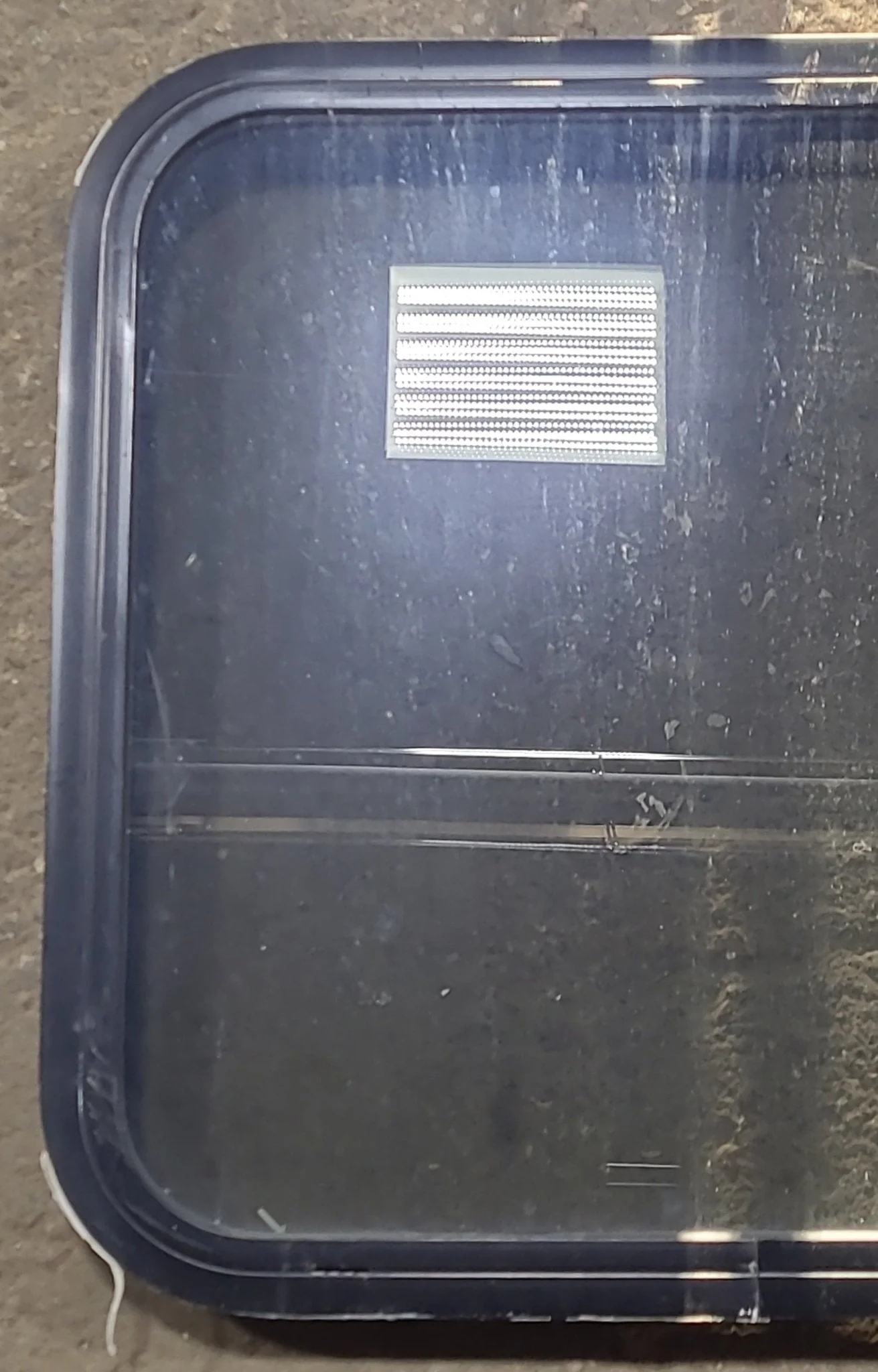 Used Black Radius Non Opening Window : 23 1/2" W x 21 1/2" H x 1 3/4" D - Image 2