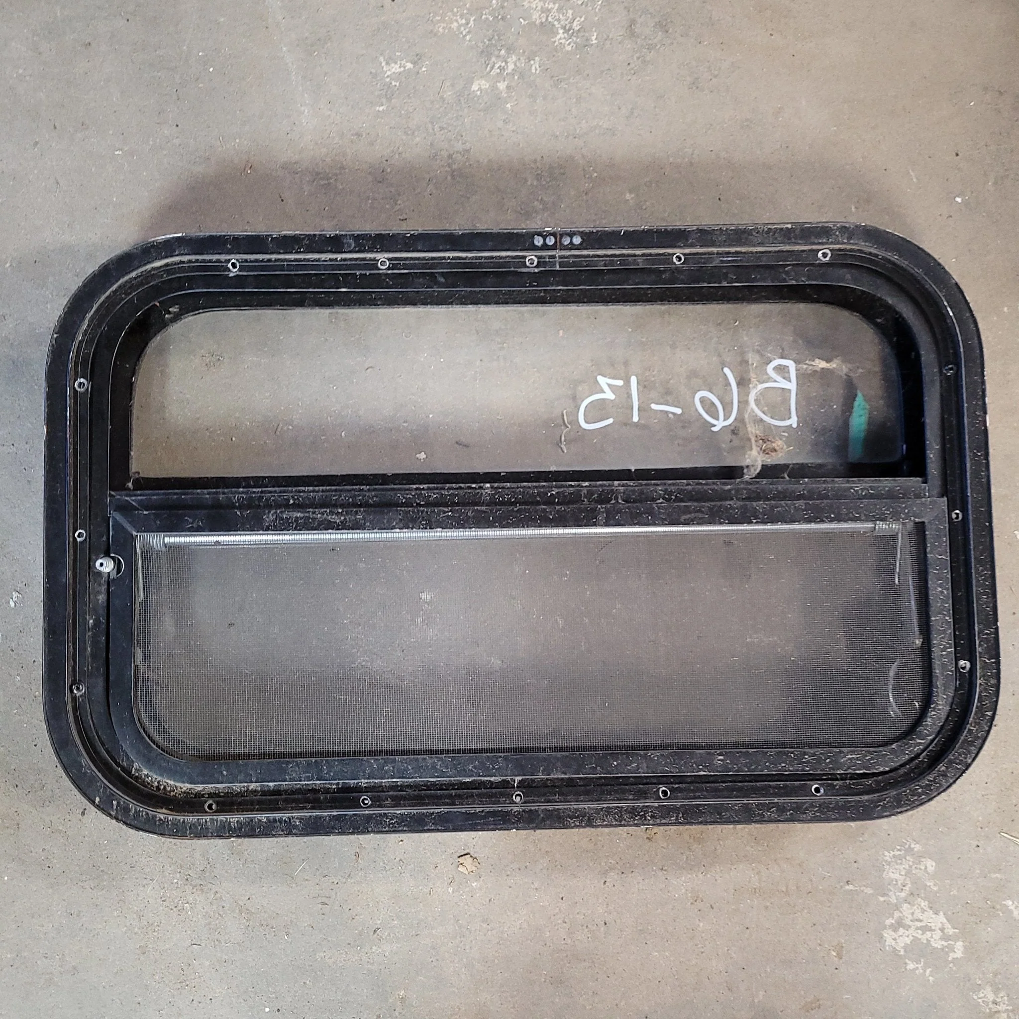 Used Black Radius Opening Window : 23 1/2 X 14 1/2  X 2" D - Image 2
