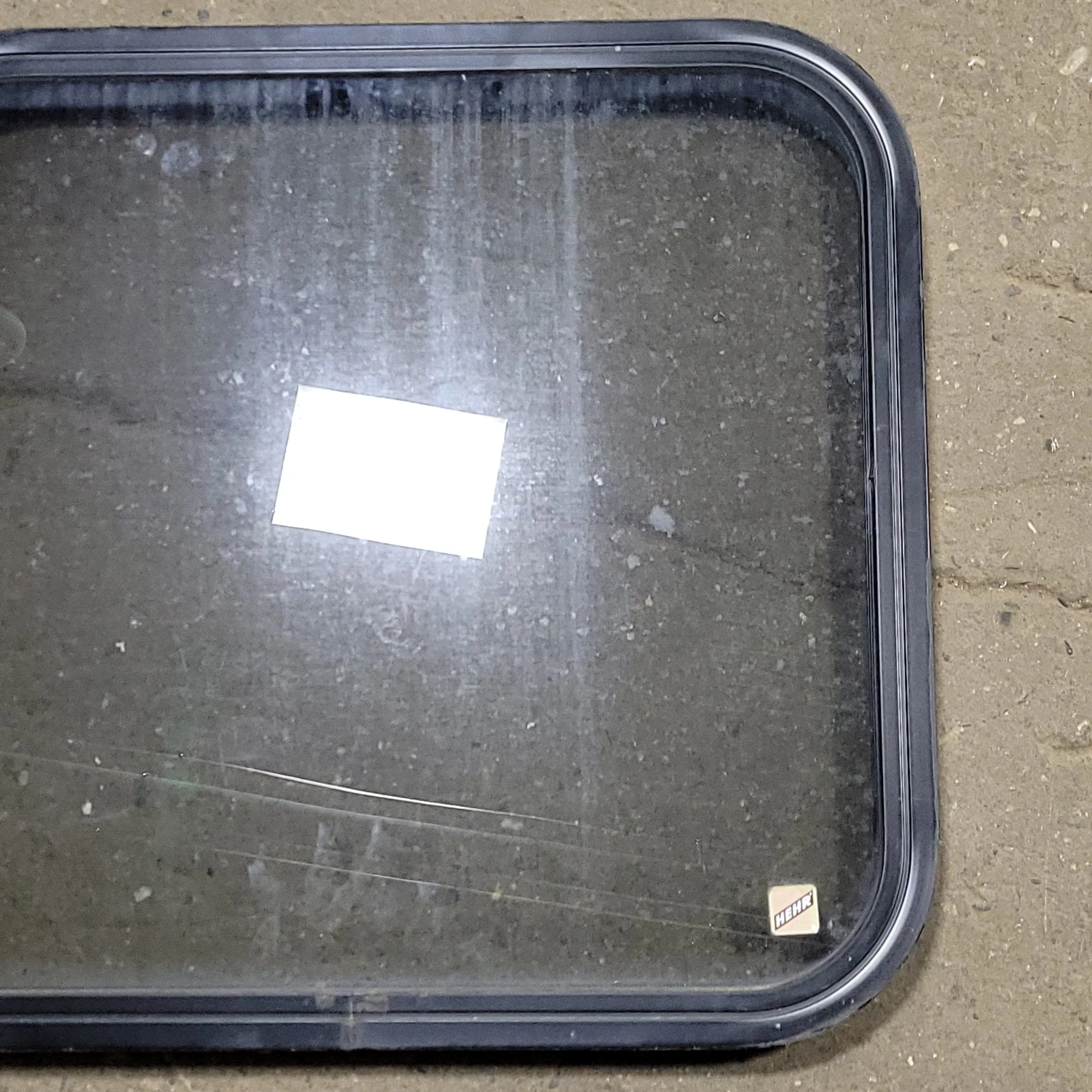 Used Black Radius Non-Opening Window : 23 1/4" W X 21 3/4" H X 1 3/8" D - Image 3