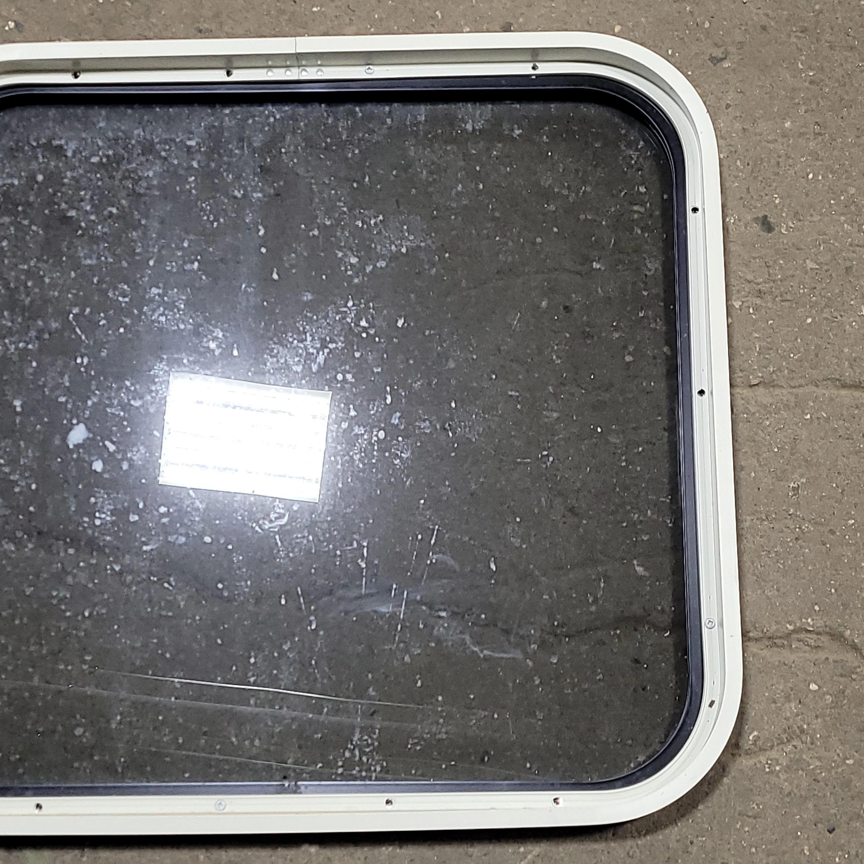 Used Black Radius Non-Opening Window : 23 1/4" W X 21 3/4" H X 1 3/8" D - Image 6