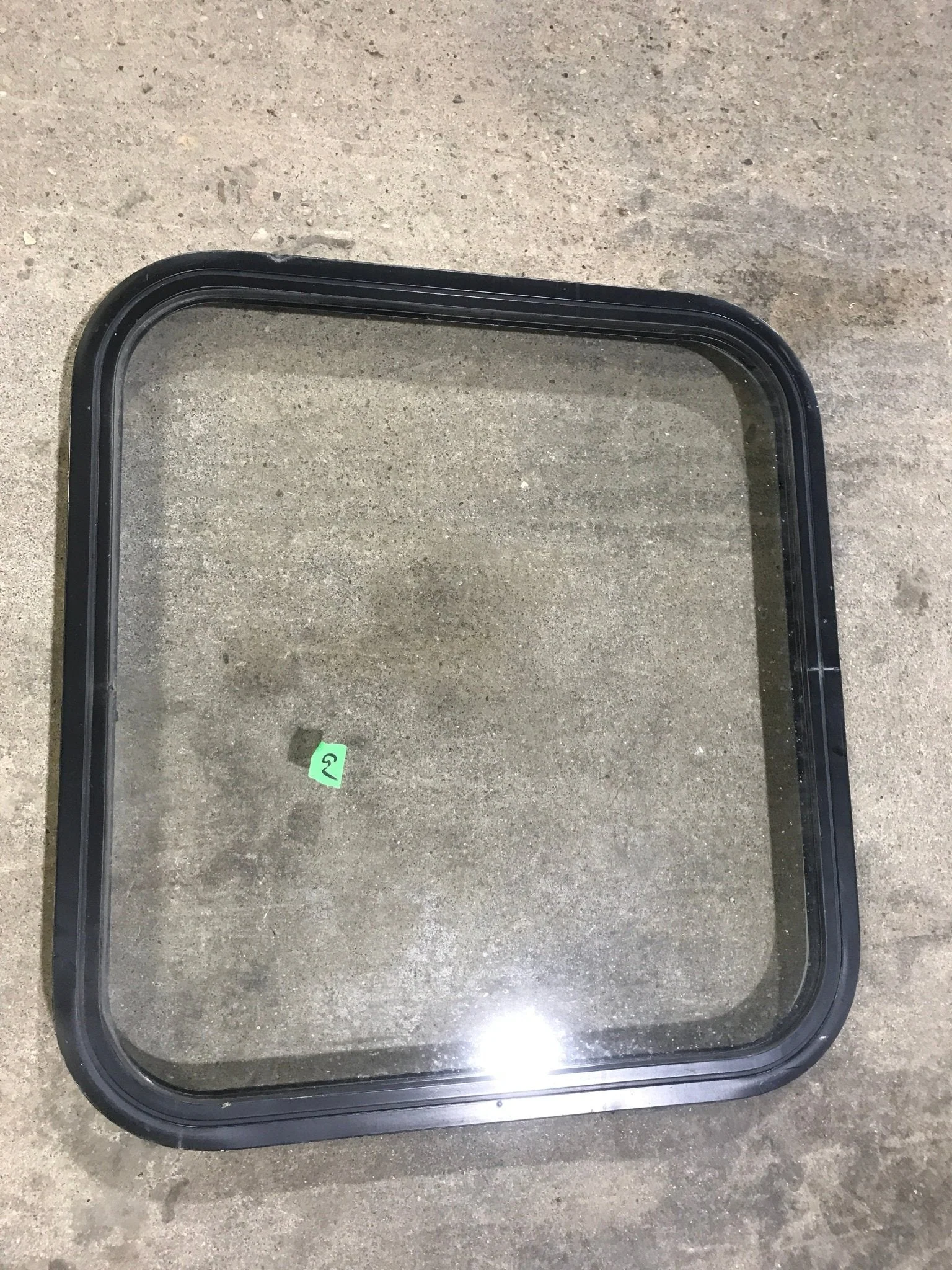 Used Black Radius Non-Opening Window : 23 1/4" W X 21 3/4" H X 2" D - Image 2