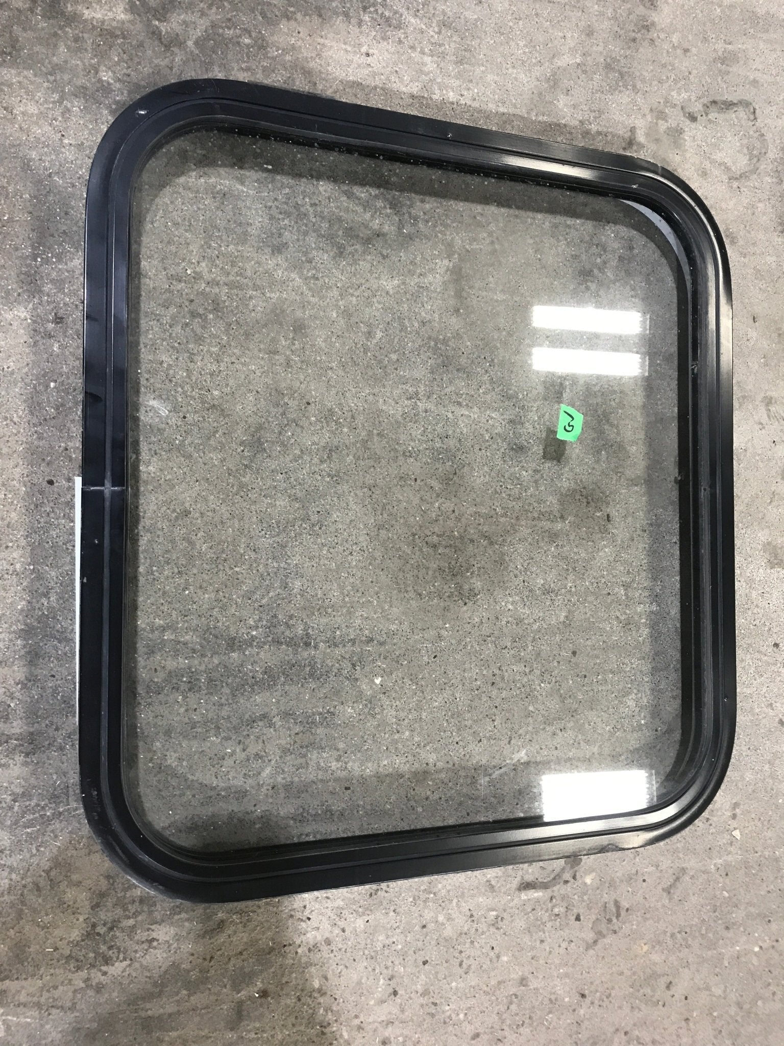 Used Black Radius Non-Opening Window : 23 1/4" W X 21 3/4" H X 2" D - Image 3