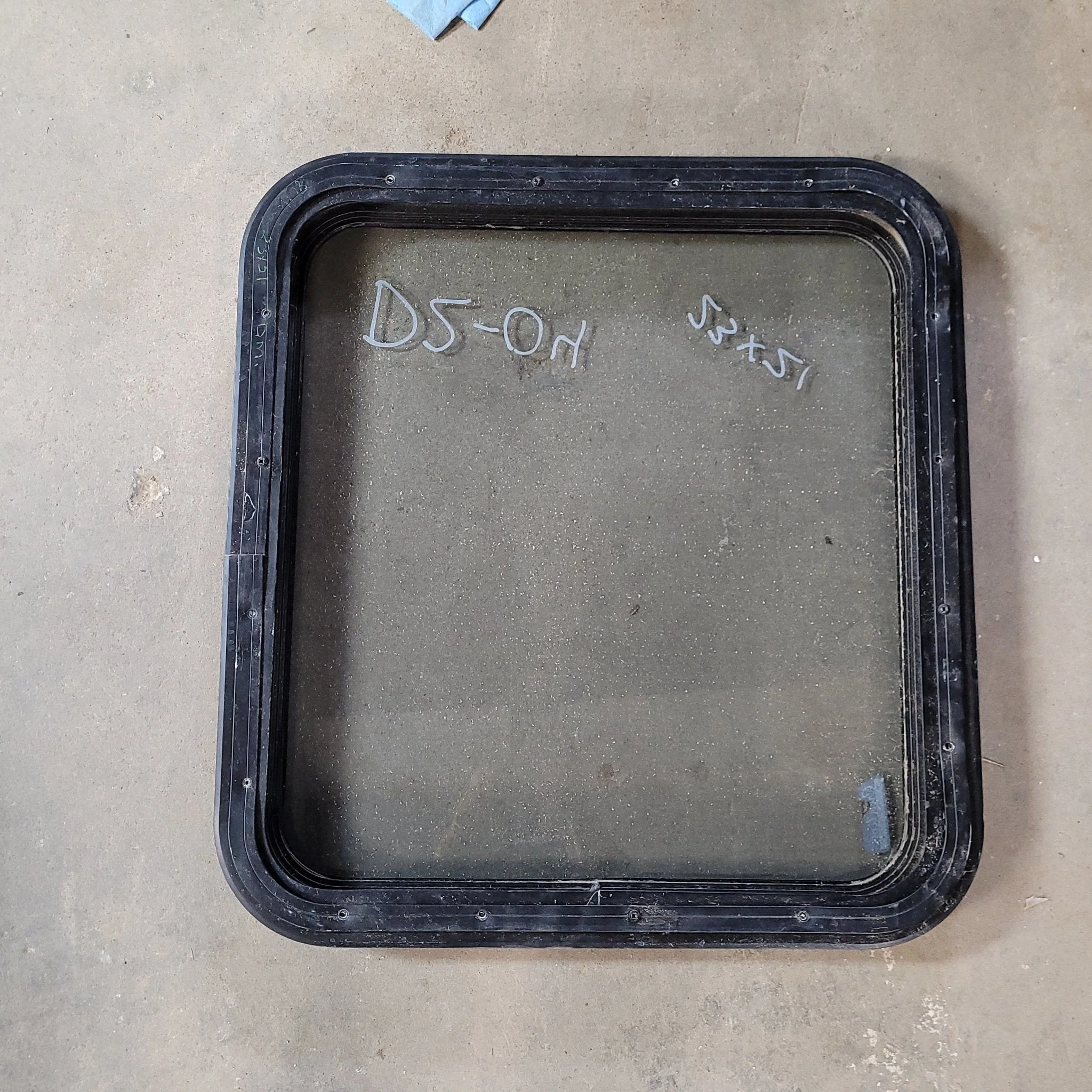 Used Black Radius Non-Opening Window : 23 X 21 X 2" D - Image 2