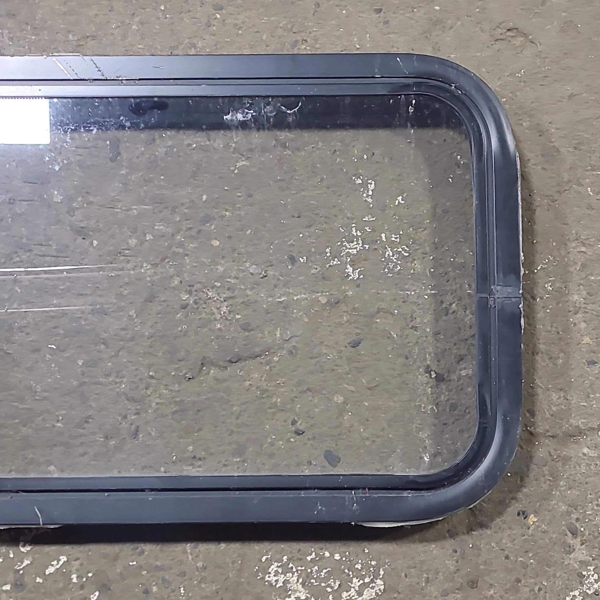 Used Black Radius Non Opening Window : 24 1/4" W x 16 3/4" H x 1 7/8" D - Image 3
