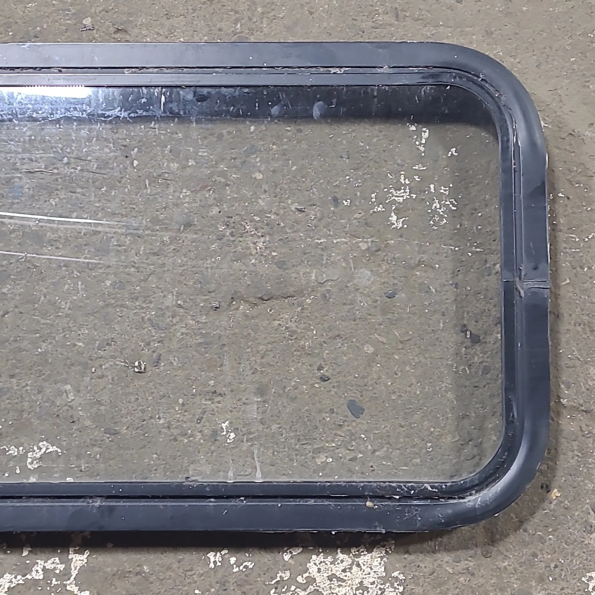 Used Black Radius Non Opening Window : 24 1/4" W x 16 3/4" H x 1 7/8" D - Image 3