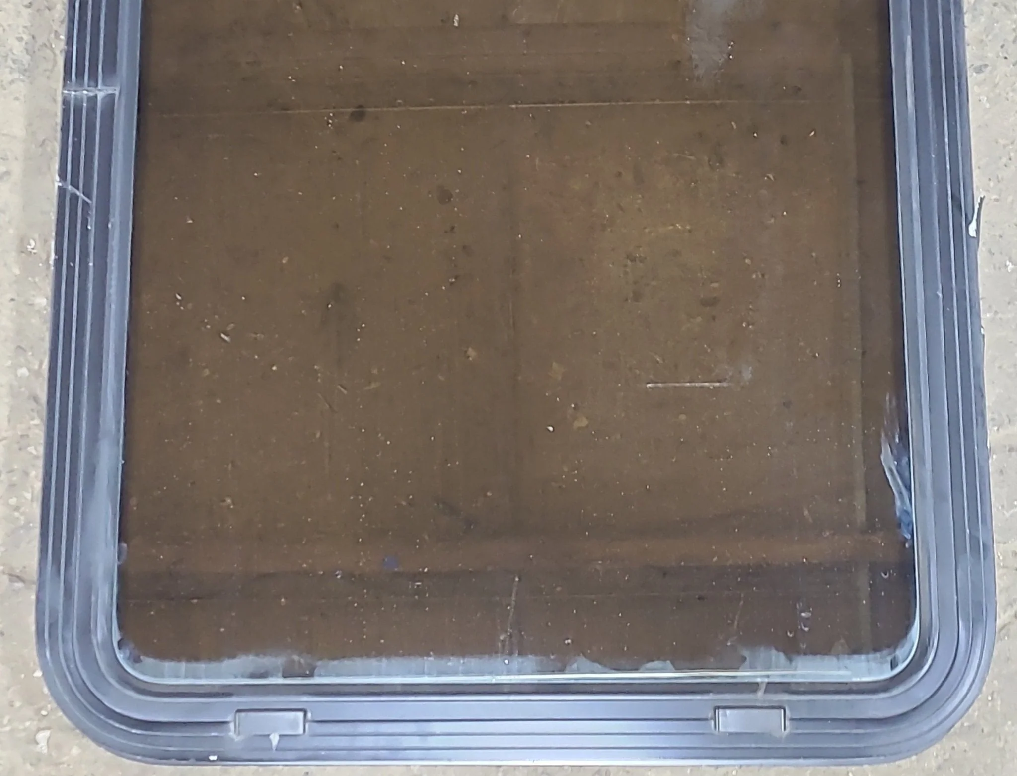 Used Black Radius Non Opening Window : 24 1/4" W x 35 1/2" H x 1 7/8" D - Image 2
