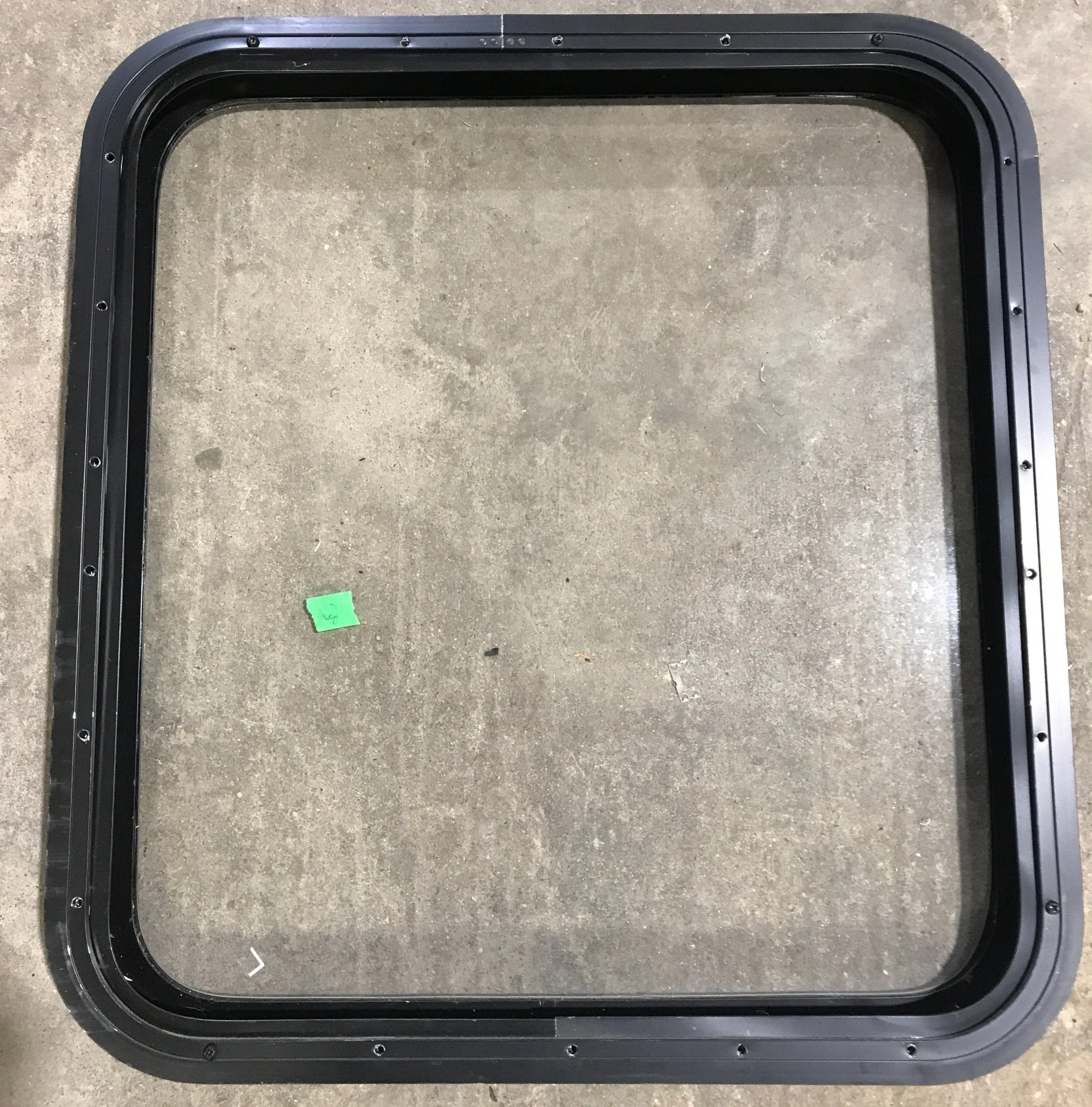 Used Black Radius Non Opening Window : 25 1/2" W x 23 1/2" H x 2" D - Image 2