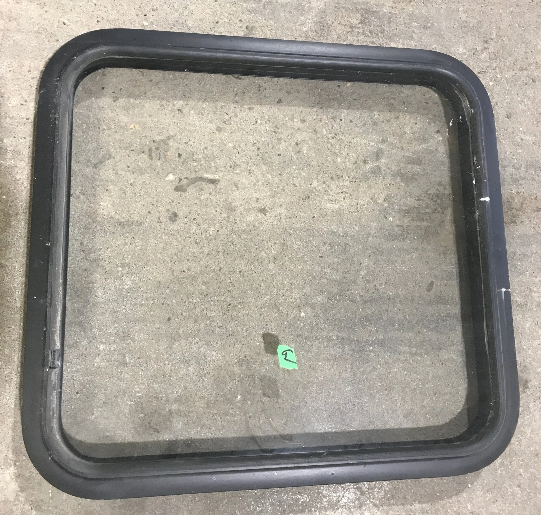 Used Black Radius Non-Opening Window : 25 1/2" W X 23 1/4" H X 2" D - Image 2