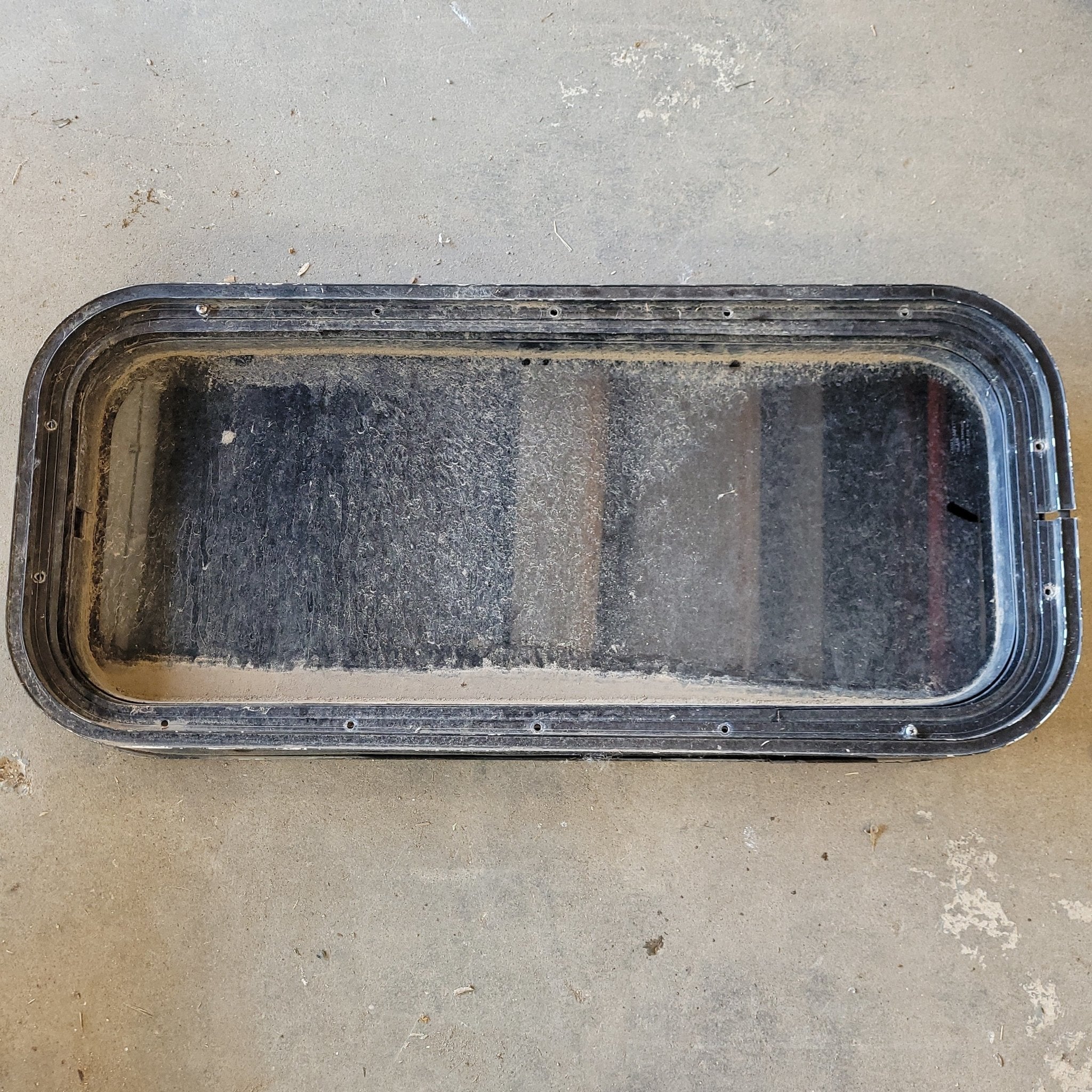 Used Black Radius Non-Opening Window : 29 1/2 X 12 1/2 X 2" D - Image 2