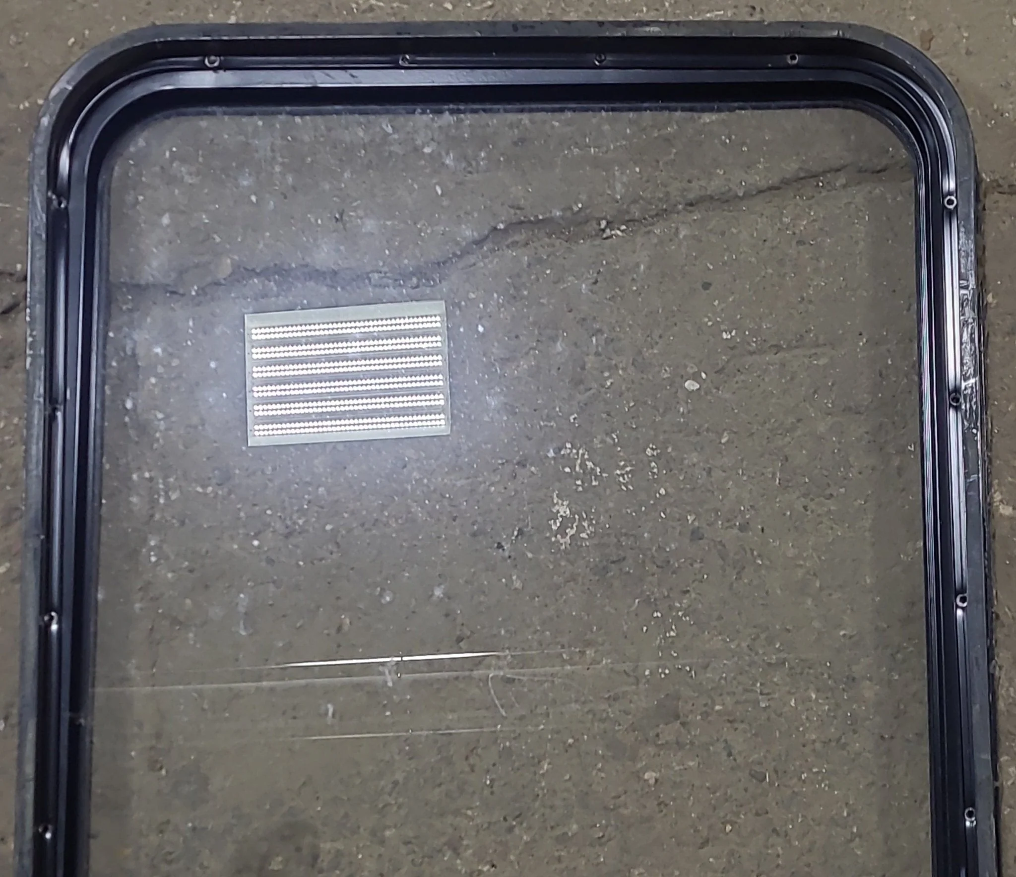 Used Black Radius Non Opening Window : 36" W x 24 1/4" H x 2" D - Image 6