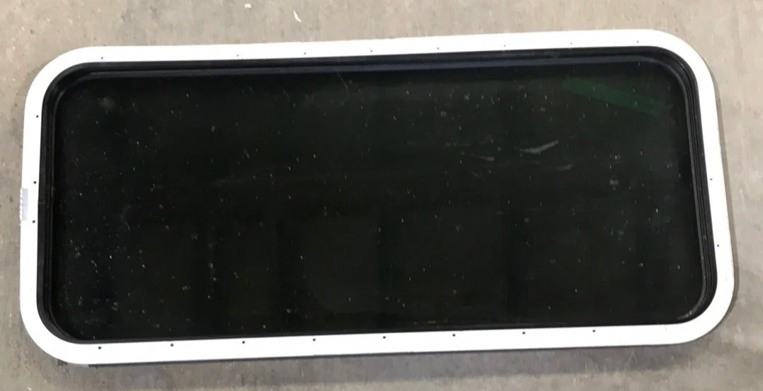 Used Black Radius Non-Opening Window : 39 1/2 X 17 1/2 X 1 1/2" D - Image 2