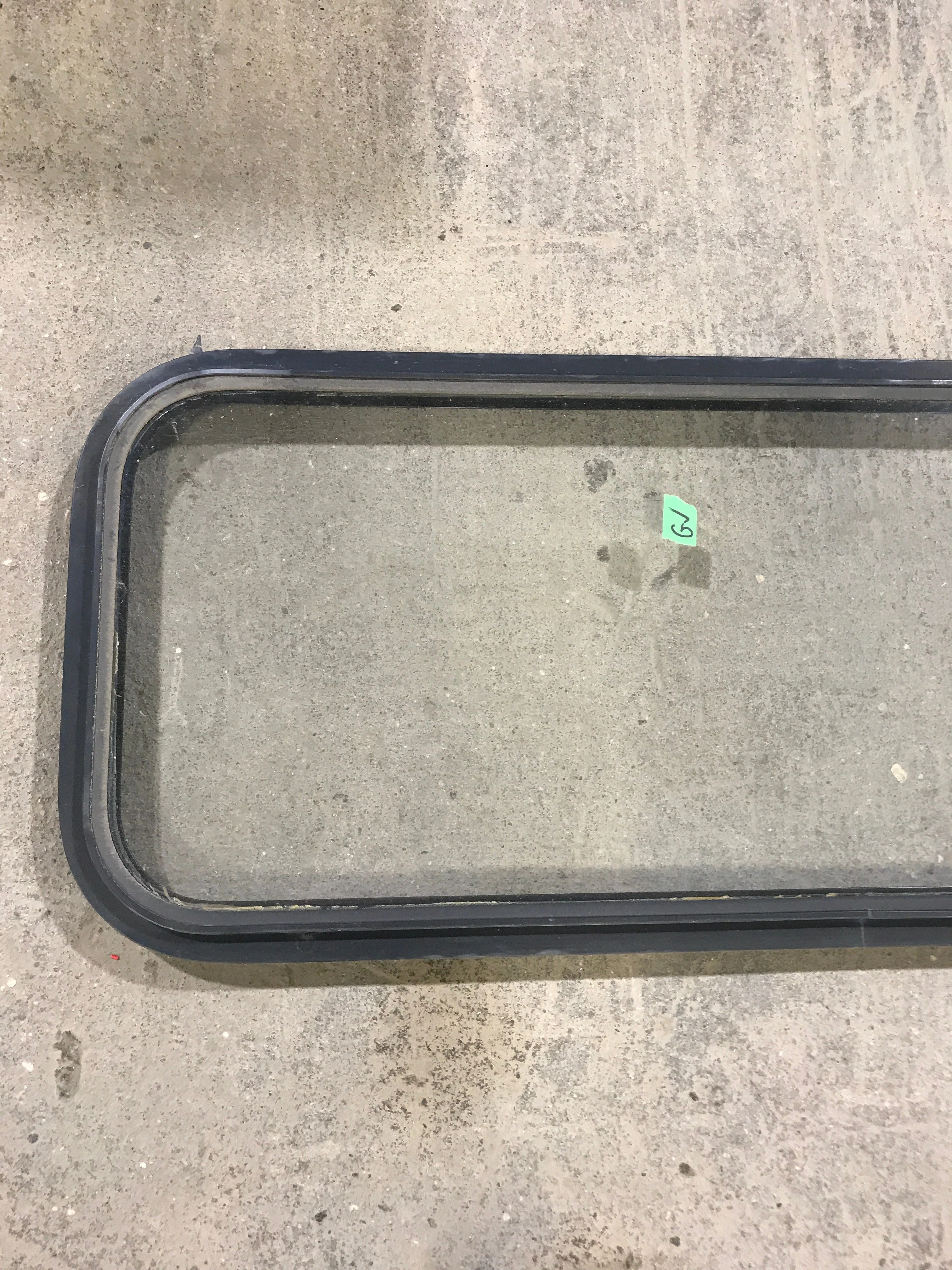 Used Black Radius Non Opening Window : 41 3/4" W x 14 3/4" H x 1 1/2" D - Image 2