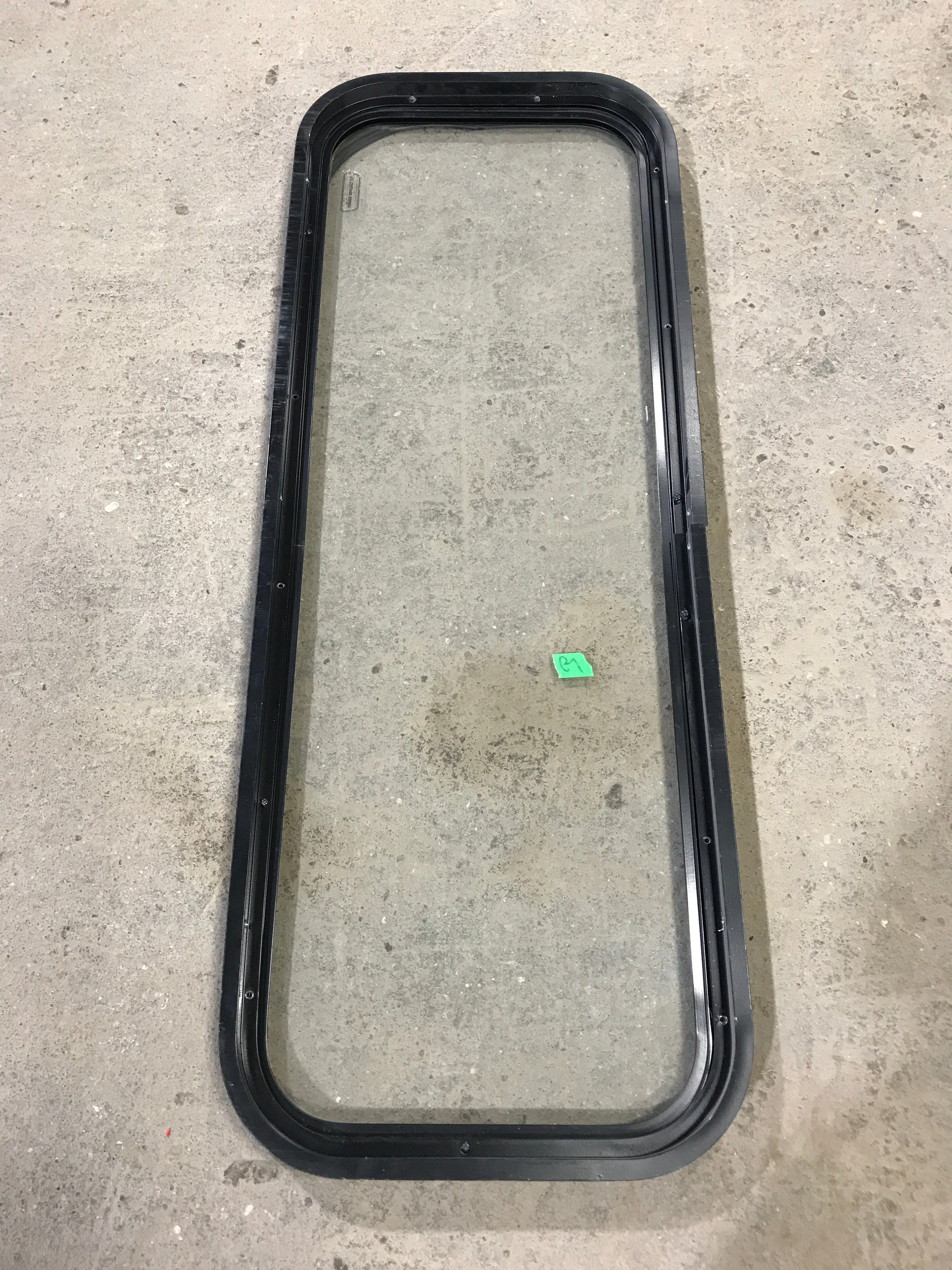 Used Black Radius Non Opening Window : 41 3/4" W x 14 3/4" H x 1 1/2" D - Image 4