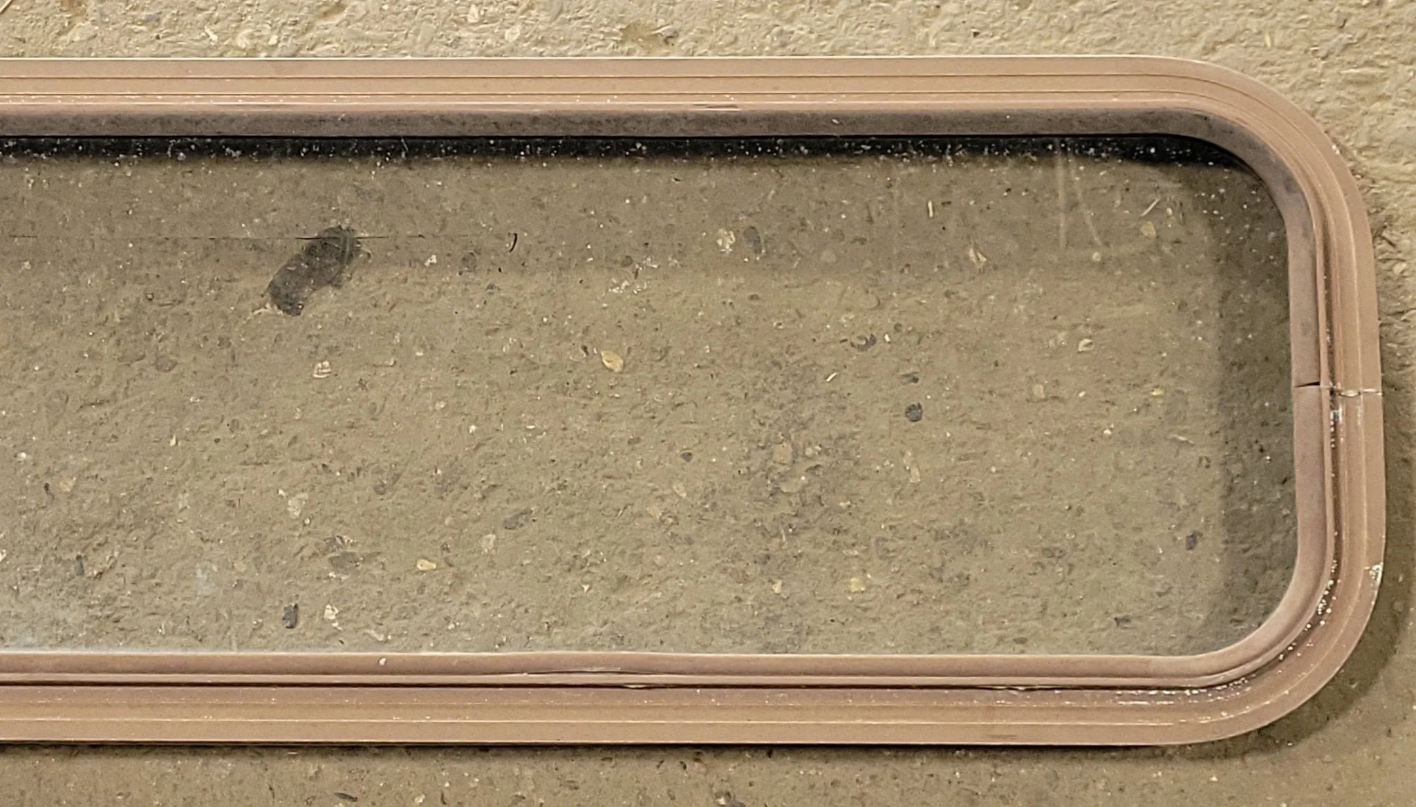 Used Black Radius Non-Opening Window : 42 1/4" W X 12" H X 1 3/4" D - Image 3