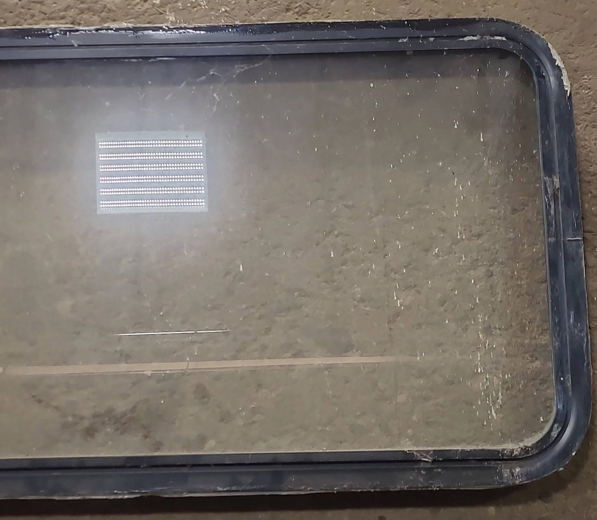 Used Black Radius Non Opening Window : 42 1/4" W x 21 3/4" H x 2" D - Image 3