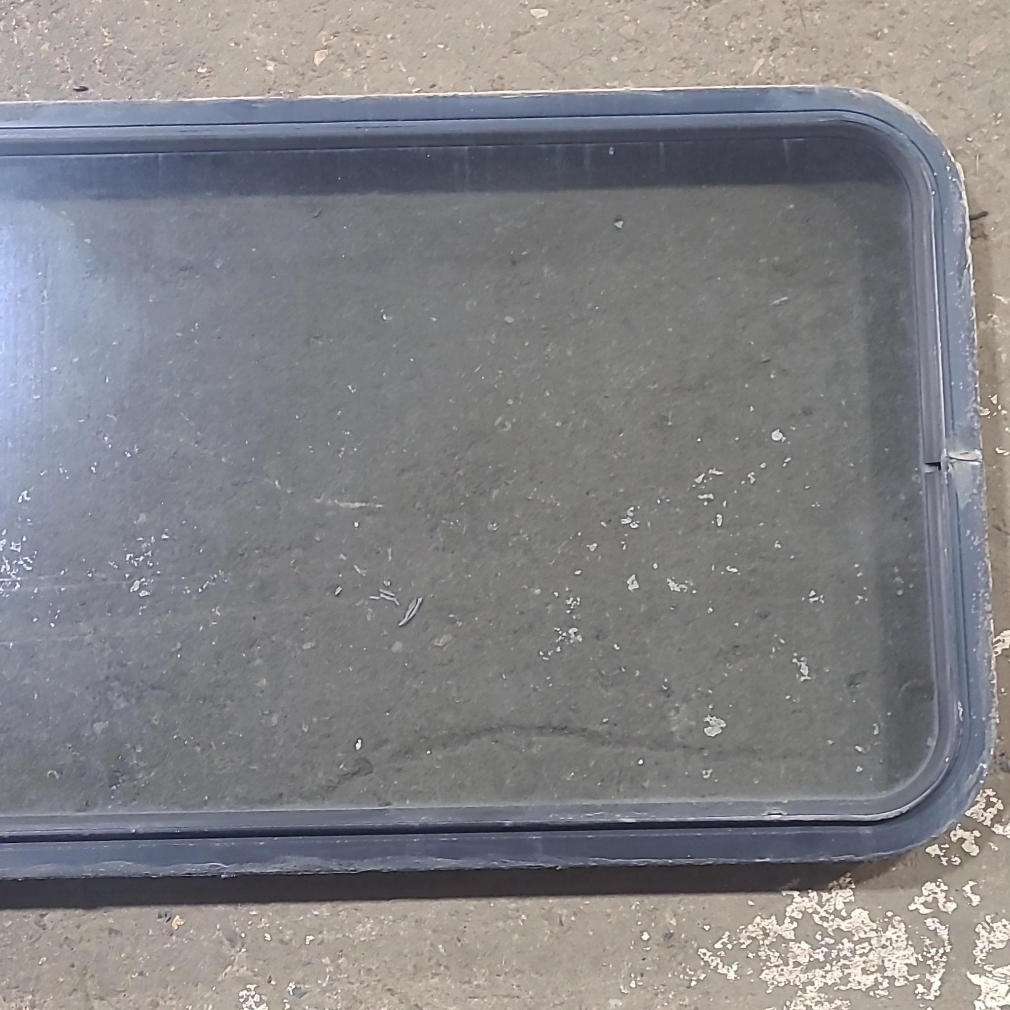 Used Black Radius Non Opening Window : 42 1/4" W x 22" H x 1 3/4" D - Image 3