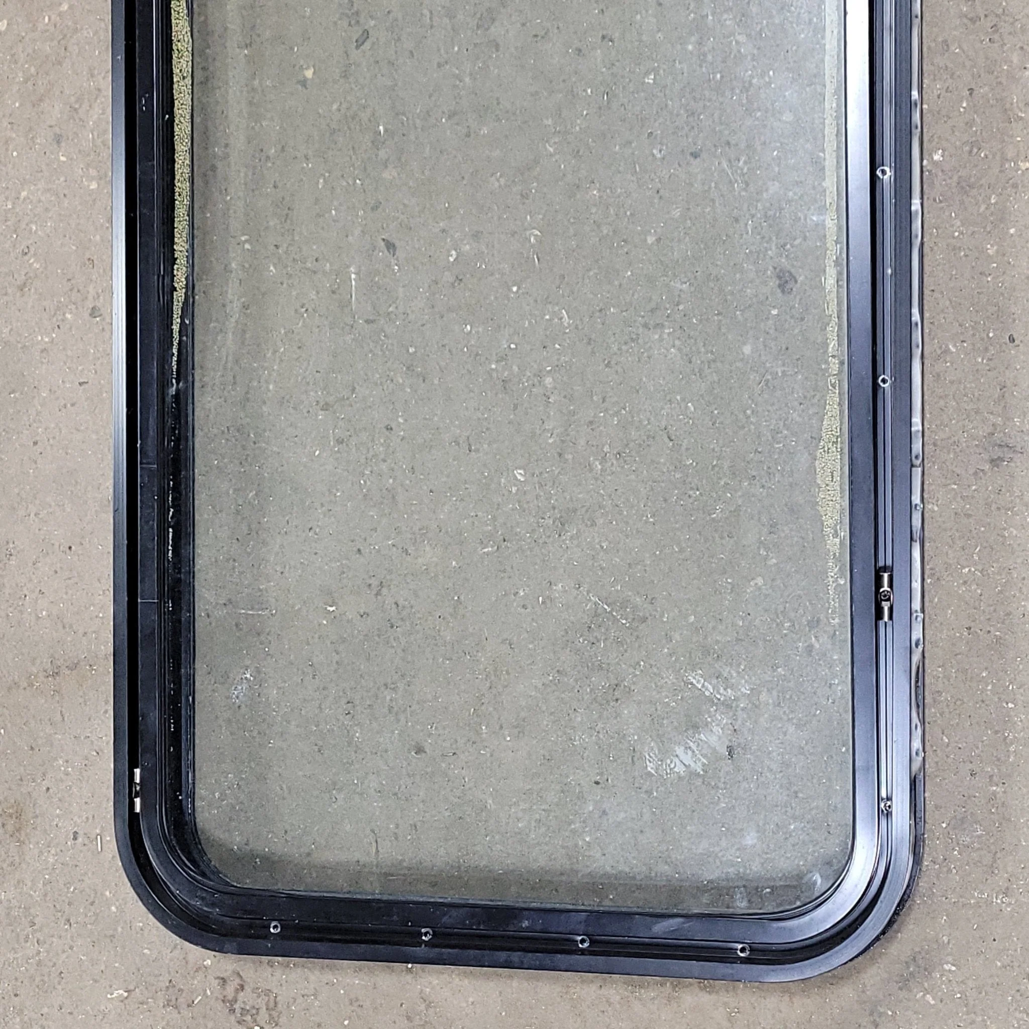 Used Black Radius Non-Opening Window : 22" W X 42 1/4" H X 2" D - Image 5