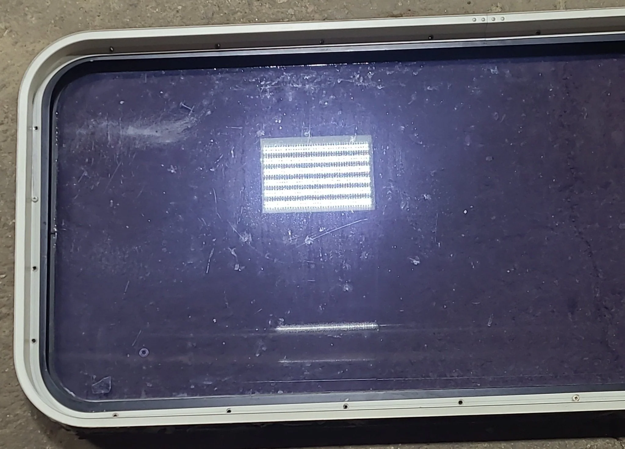 Used Black Radius Non Opening Window : 48 1/4" W x 19 3/4" H x 2" D - Image 5