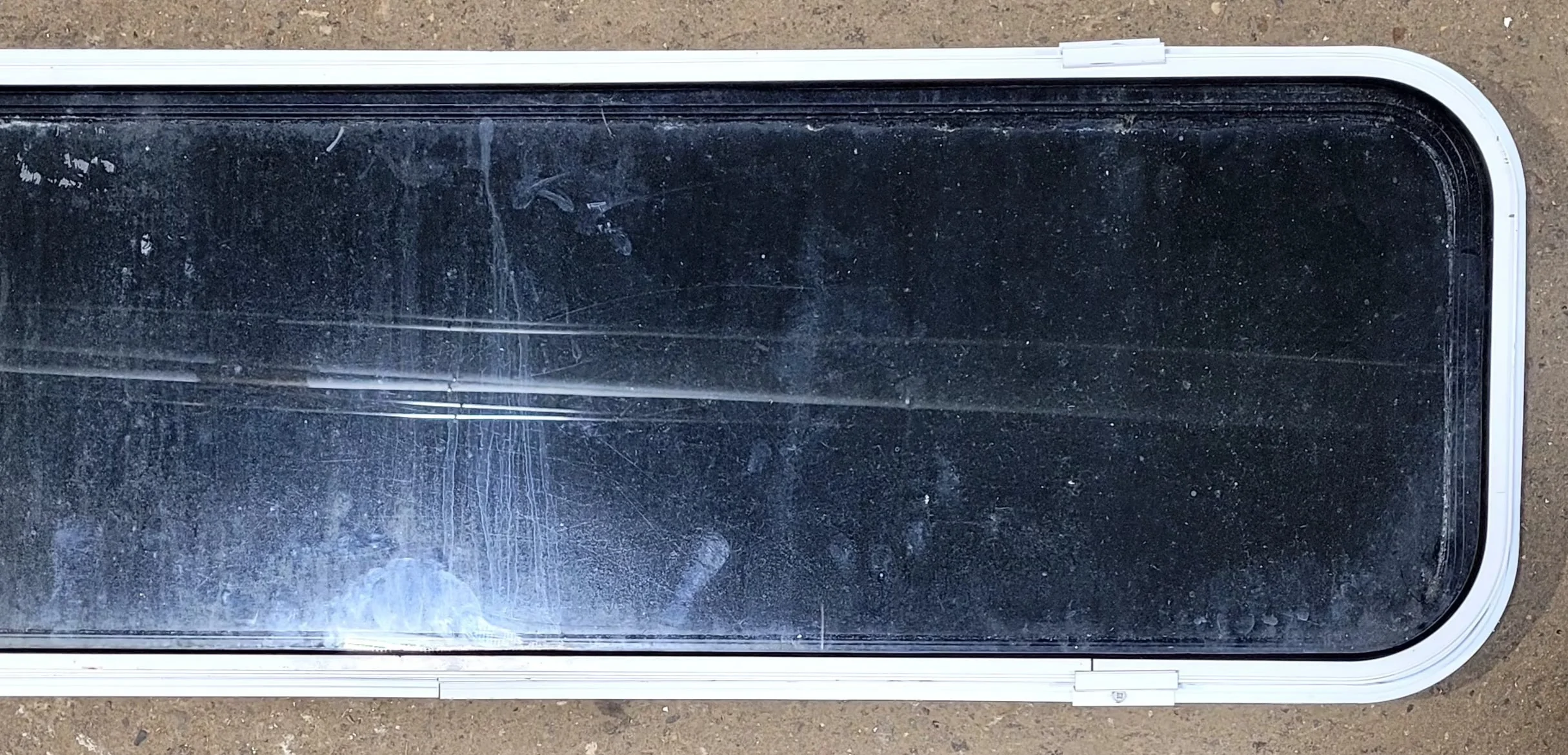 Used Black Radius Non Opening Window : 51 1/2" W x 14 1/4" H x 1" D - Image 5