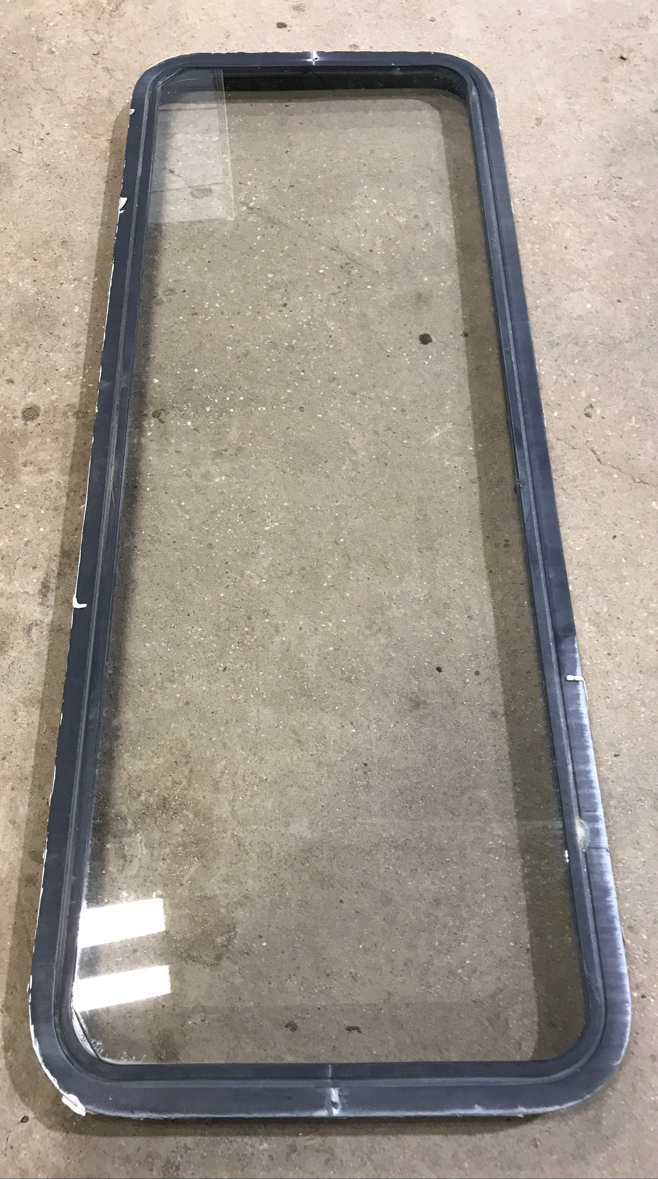 Used Black Radius Non Opening Window : 60" W x 21 1/2" H x 1 7/8" D - Image 2