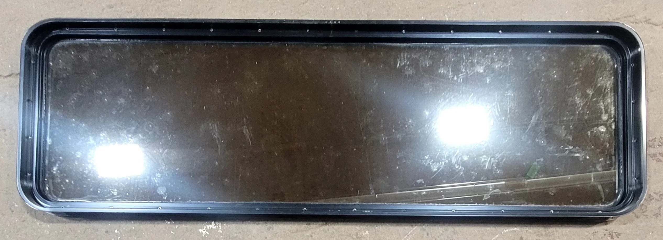 Used Black Radius Non Opening Window : 72 1/4" W x 21 3/4" H x 1 7/8" D - Image 4